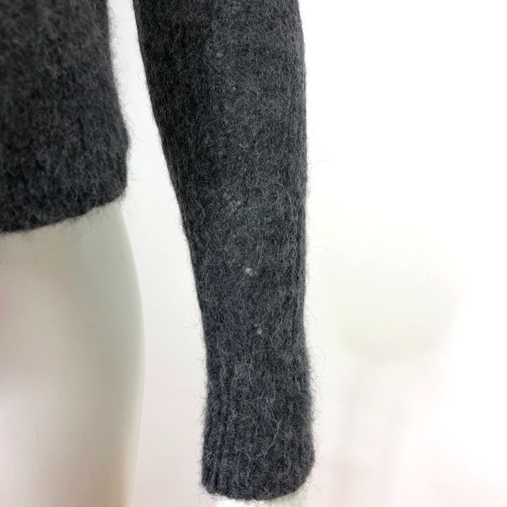 Everlane Everlane Alpaca Small Women’s V-Neck Pullover Sweater Gray Size S / US 4 / IT 40 - 2 Thumbnail