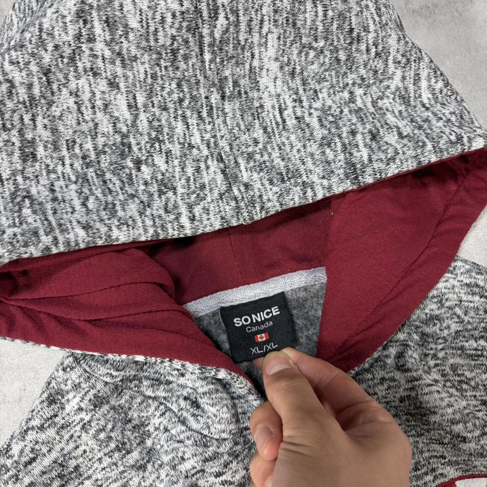 Other Y2K Grey Canada Grunge Zip Up Hoodie Size US L / EU 52-54 / 3 - 6 Thumbnail