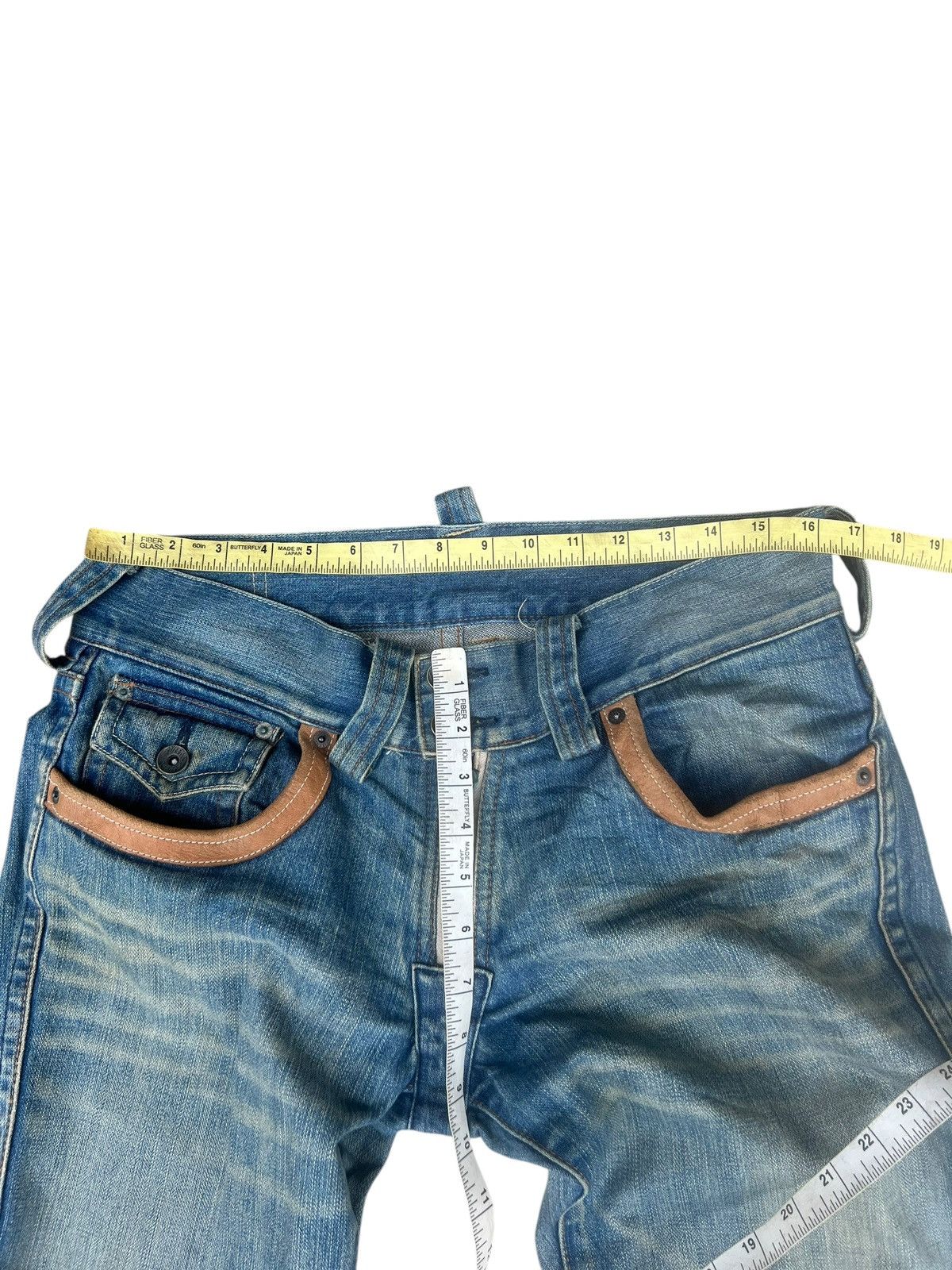 BUFFALO BOBS Vintage Buffalo Jeans Distress Dirty Mud Denim Bootcut Jeans Size US 31 - 2 Thumbnail
