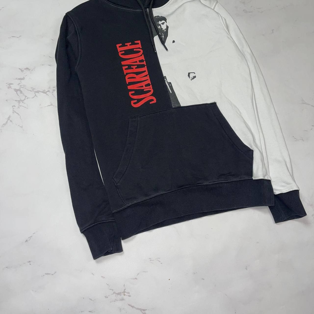 Vintage Scarface Split Sweater black/white Size US S / EU 44-46 / 1 - 2 Thumbnail