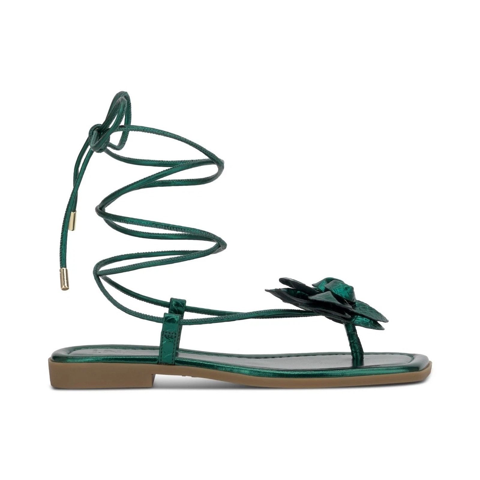 Other I.N.C. Womens Gilma Flower Flat Green 9M Viking Gladiator Size US 9 / IT 39 - 4 Thumbnail