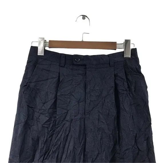 Lanvin LANVIN PARIS COLLECTION Blue Wool Casual Pant Trouser Slack Size US 26 / EU 42 - 3 Thumbnail