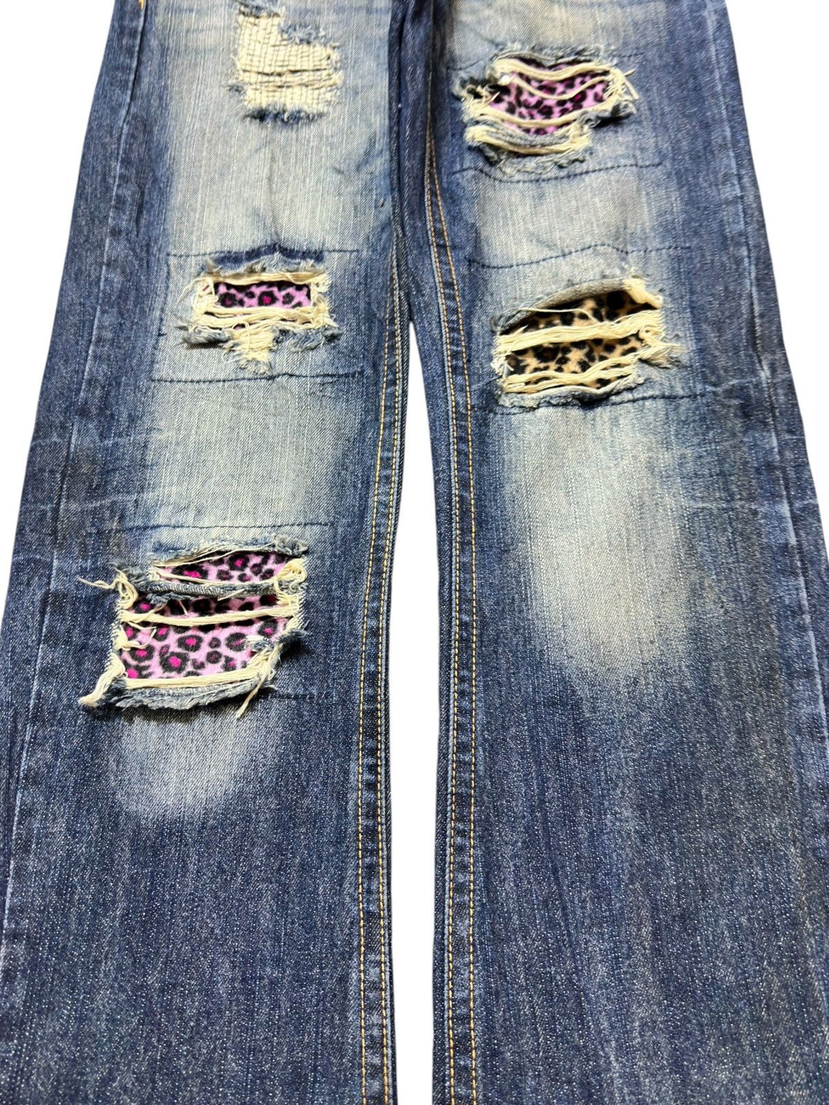 POST ARCHIVE FACTION (PAF) Vintage Japanese Brand Ripped Distressed Denim Size US 30 / EU 46 - 3 Thumbnail