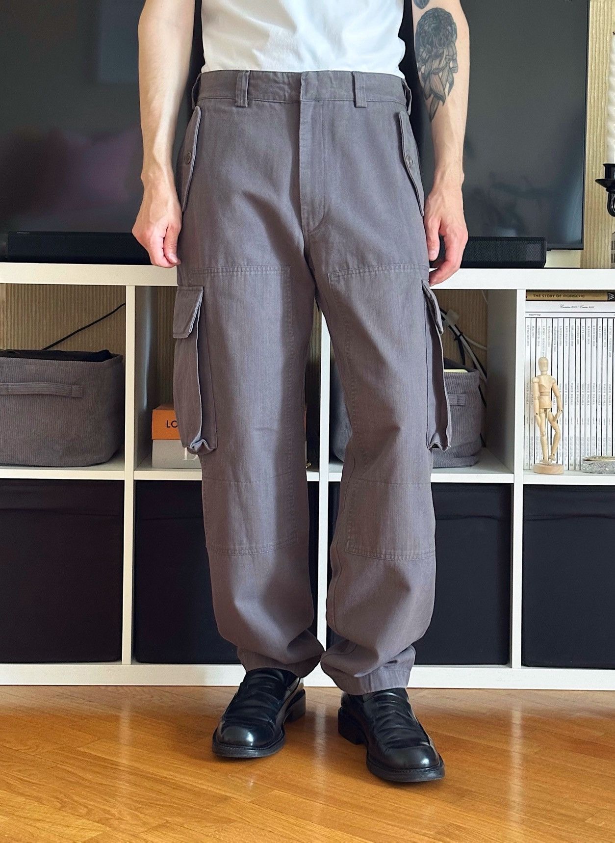 Prada PRADA 2006 Cargo Pants vintage cotton wool gray raf simons Size US 32 / EU 48 - 3 Thumbnail