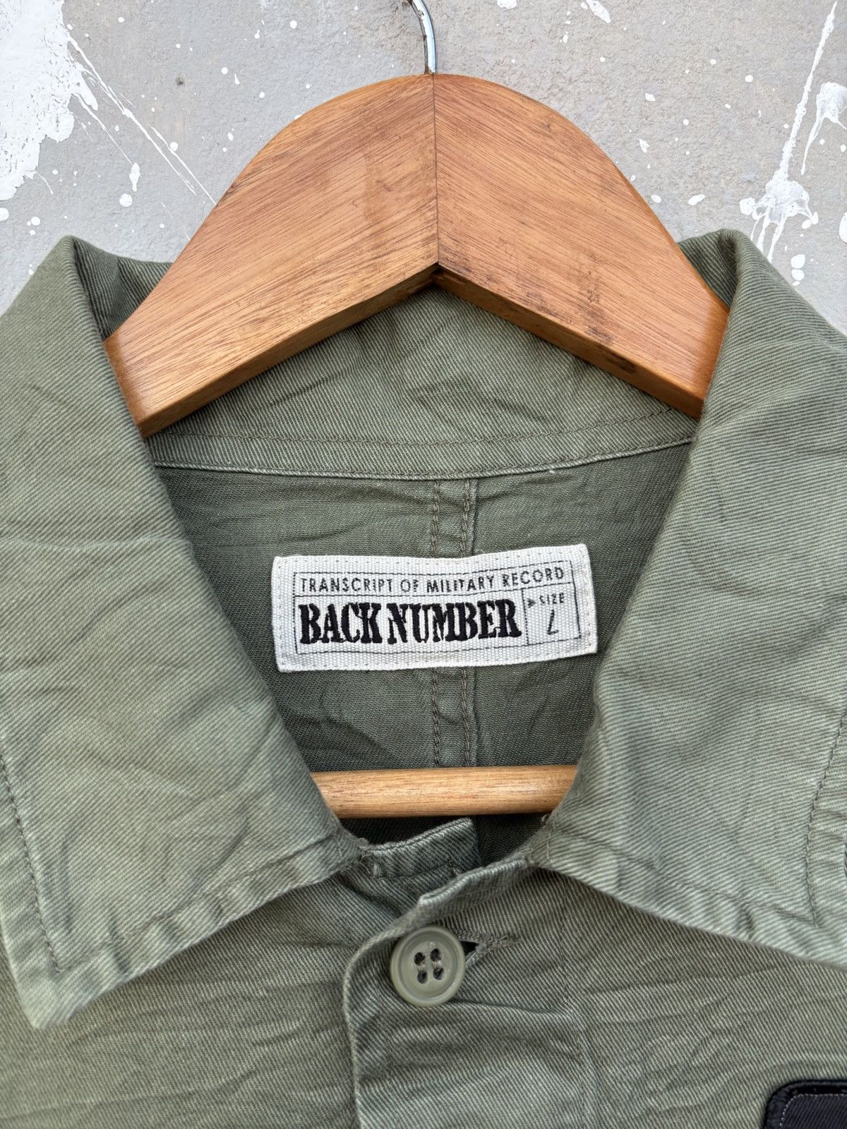 Japanese Brand Back Number Military Jacket with Patches Number Nine Inspire Size US S / EU 44-46 / 1 - 7 Thumbnail