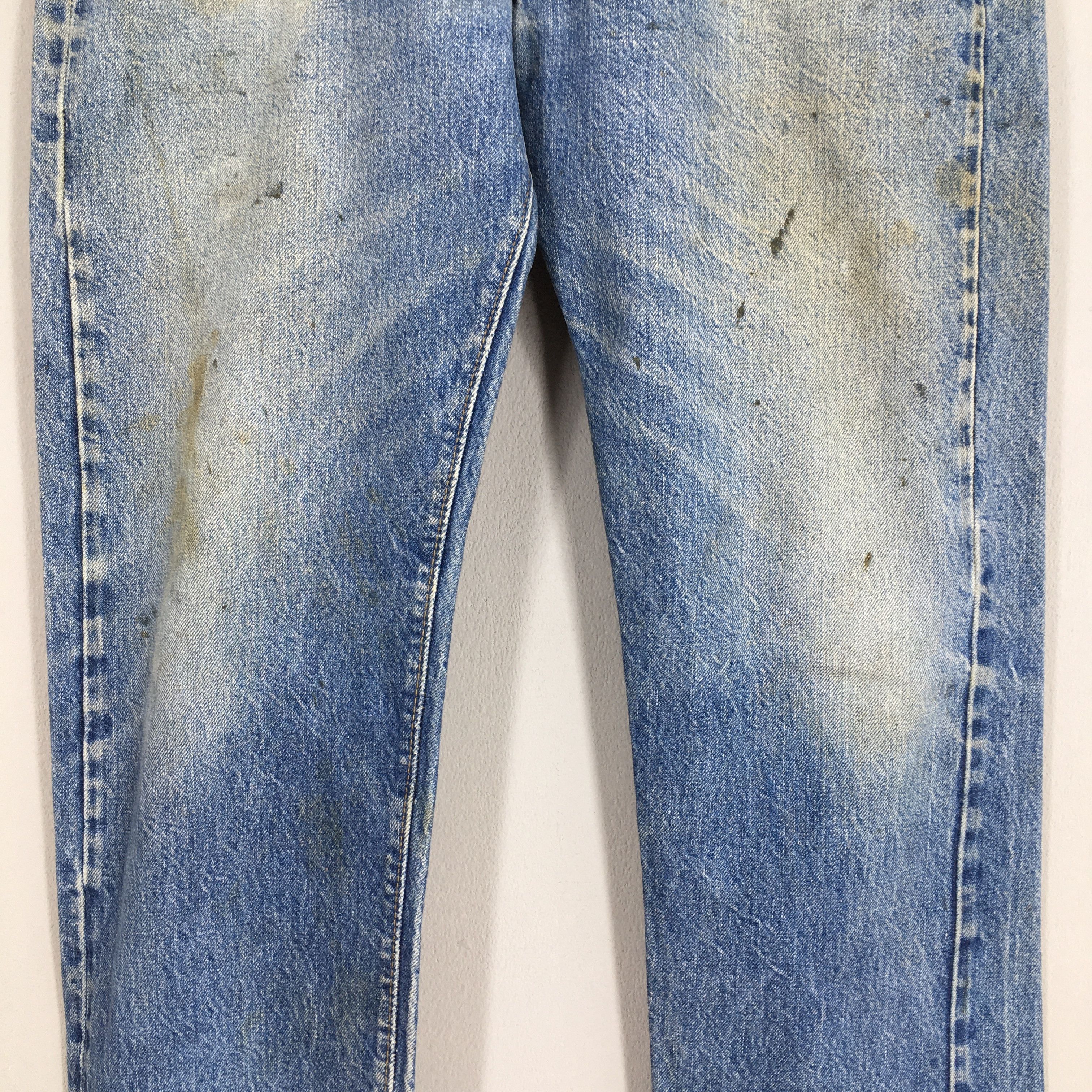 Levi's Size 31x28.5 Vintage 80s Levis 501 Faded Redline Jeans S1854 Size US 31 - 3 Thumbnail