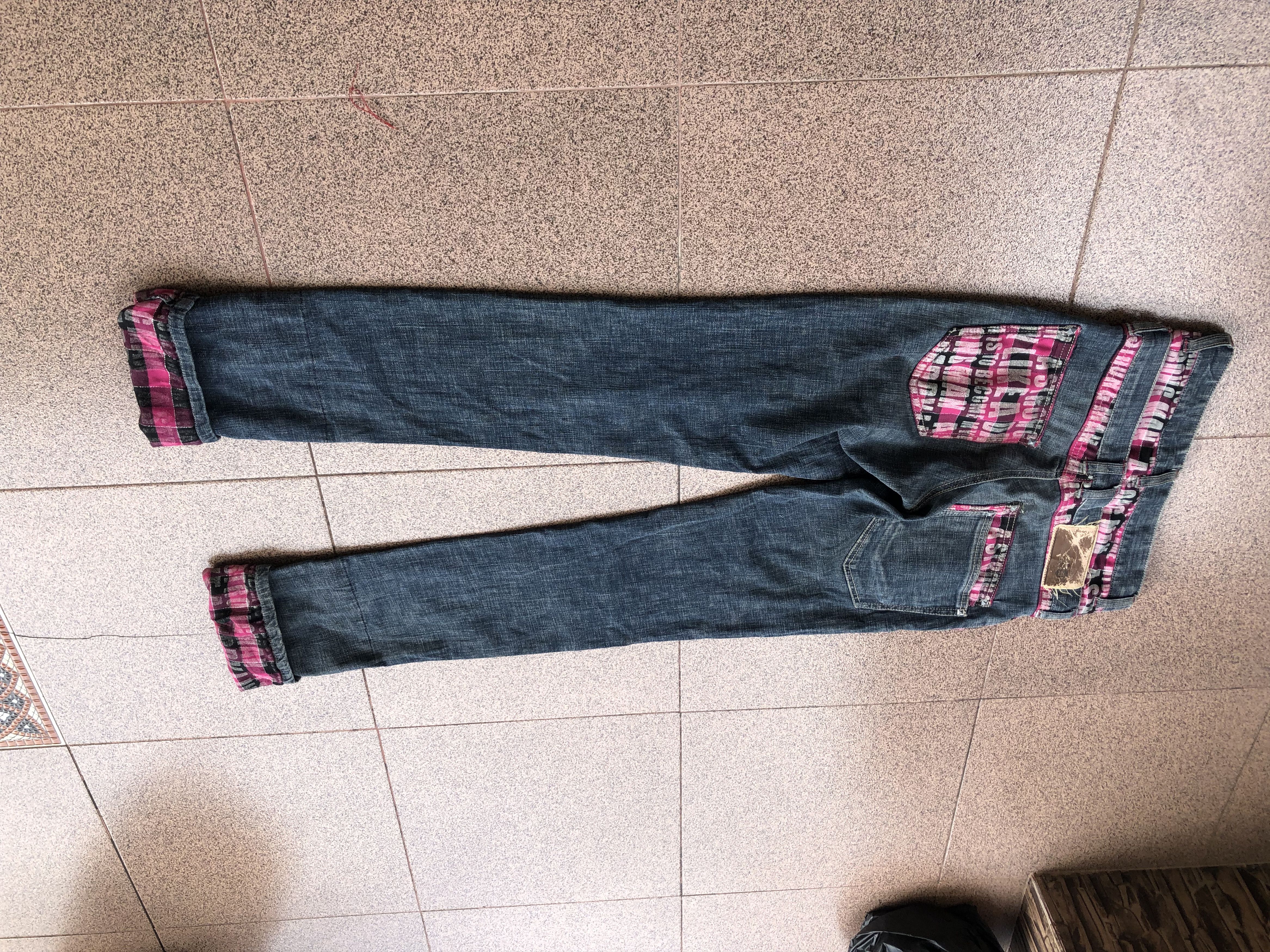 If Six Was Nine Rongman Double Waist Jeans Vkei Style Y2k Japanese Size US 28 / EU 44 - 6 Thumbnail