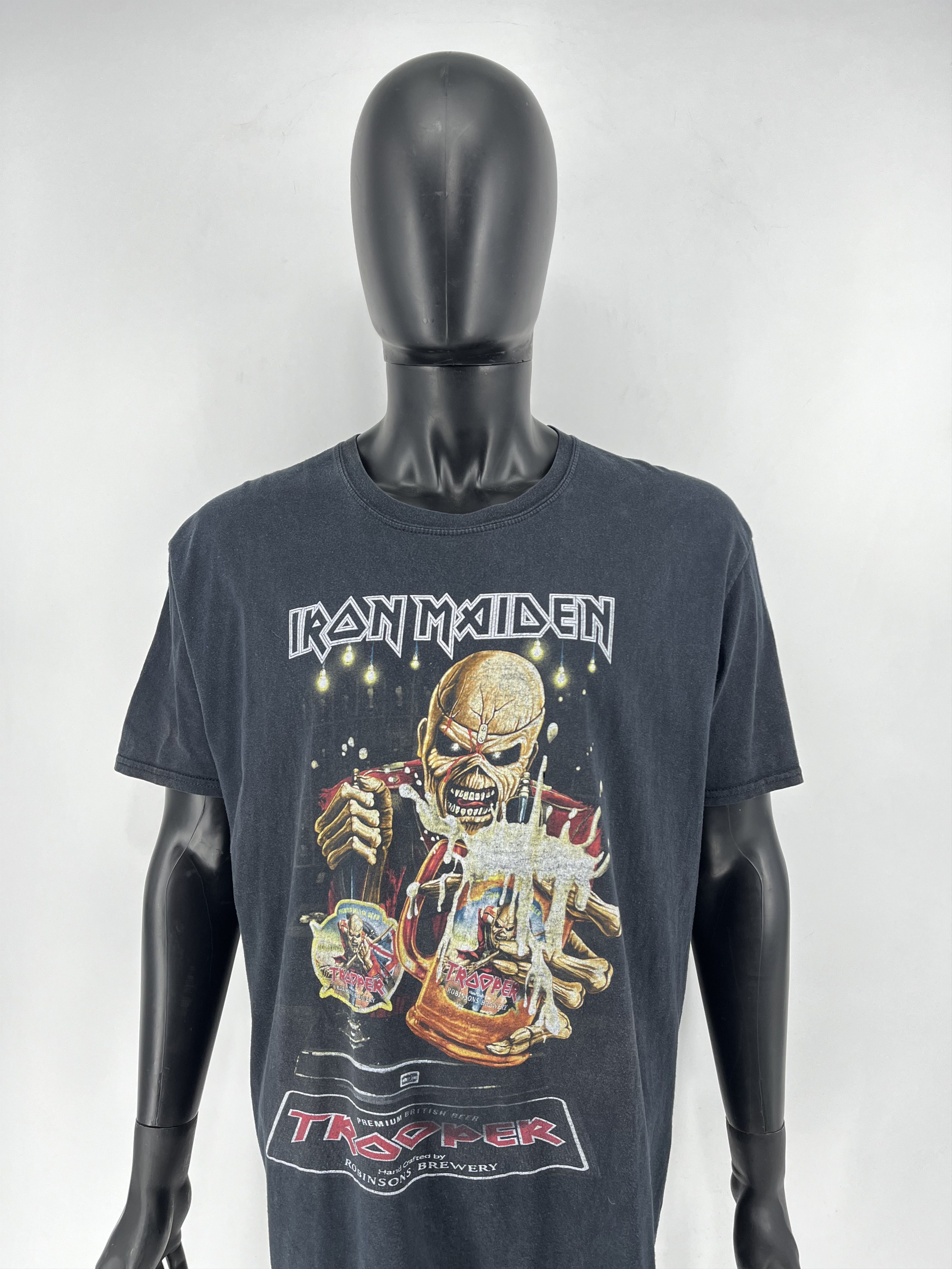 Band Tees × Vintage Iron Maiden Trooper Beer Light Brigade T-Shirt Mens 2XL Size US XXL / EU 58 / 5 - 1 Thumbnail