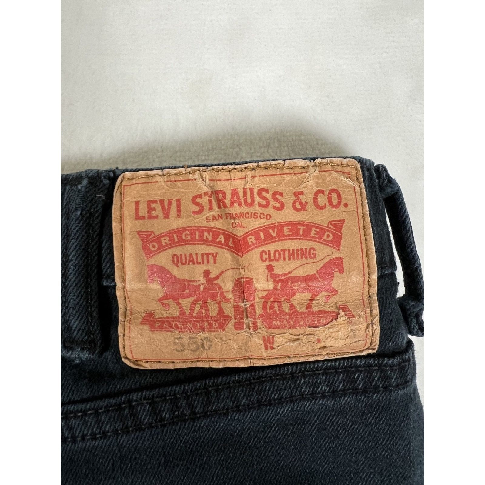 Levi's Levi’s 550 Black Denim Jeans Size 40x30 Faded Stained Grunge Size US 40 / EU 56 - 13 Thumbnail
