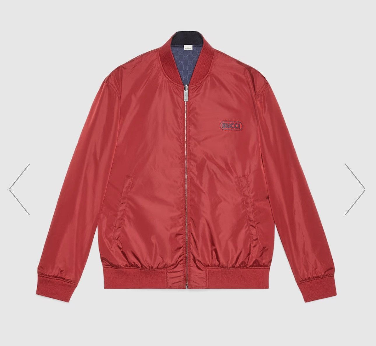 Gucci Gucci REVERSIBLE GG NYLON BOMBER JACKET 50 IT Medium-Large Size US M / EU 48-50 / 2 - 2 Thumbnail