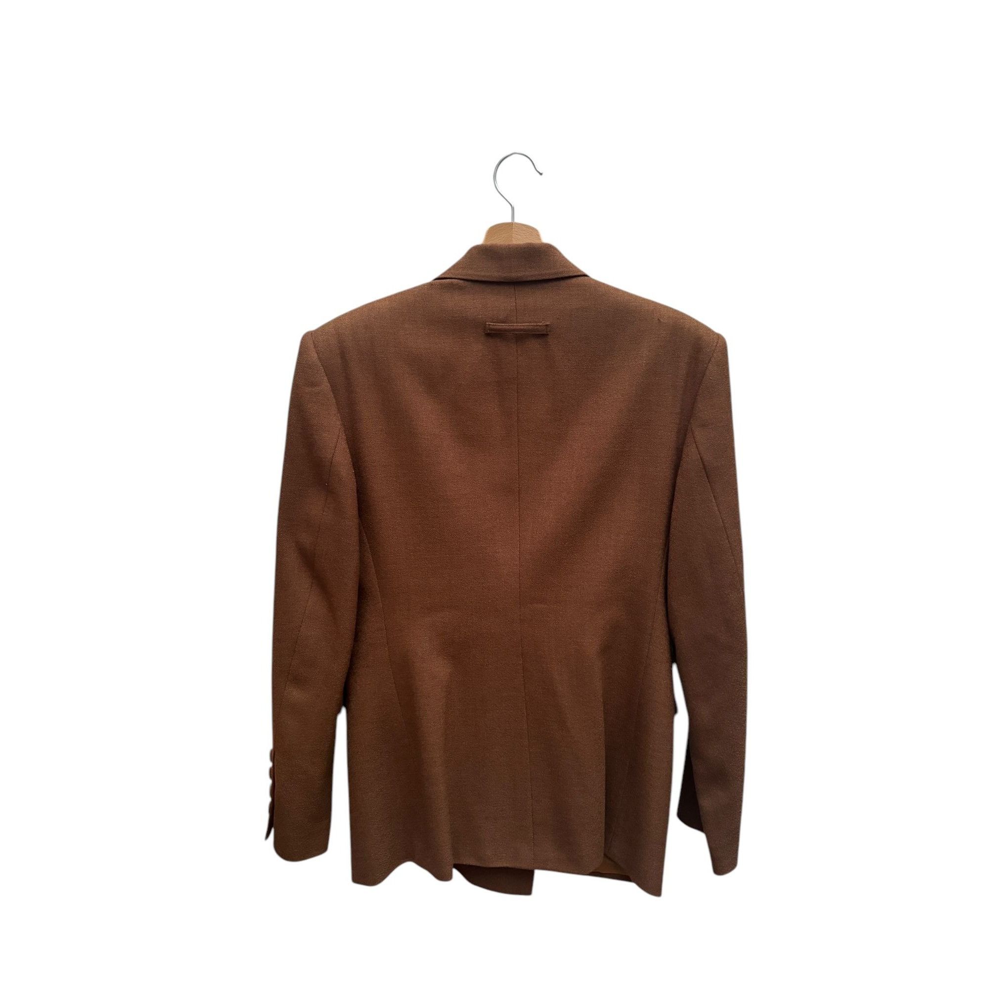 Jean Paul Gaultier Vintage Oversized Brown Wool Blazer Jacket Size M / US 6-8 / IT 42-44 - 4 Thumbnail