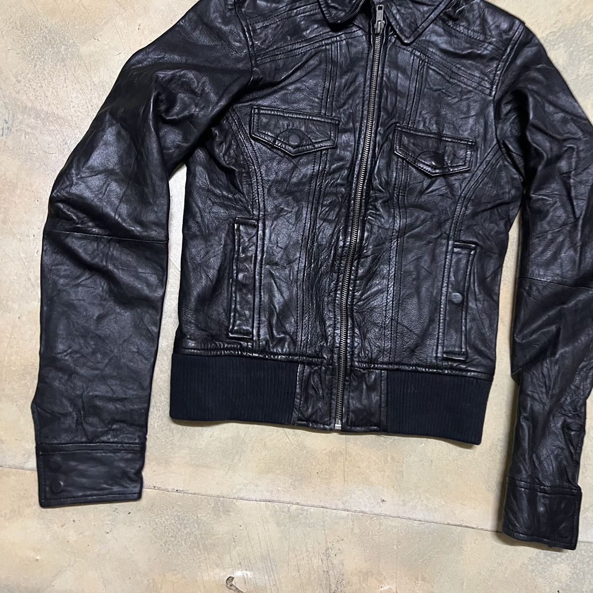 Japanese Brand Biker Real Leather Jacket size XS Size XS / US 0-2 / IT 36-38 - 4 Thumbnail