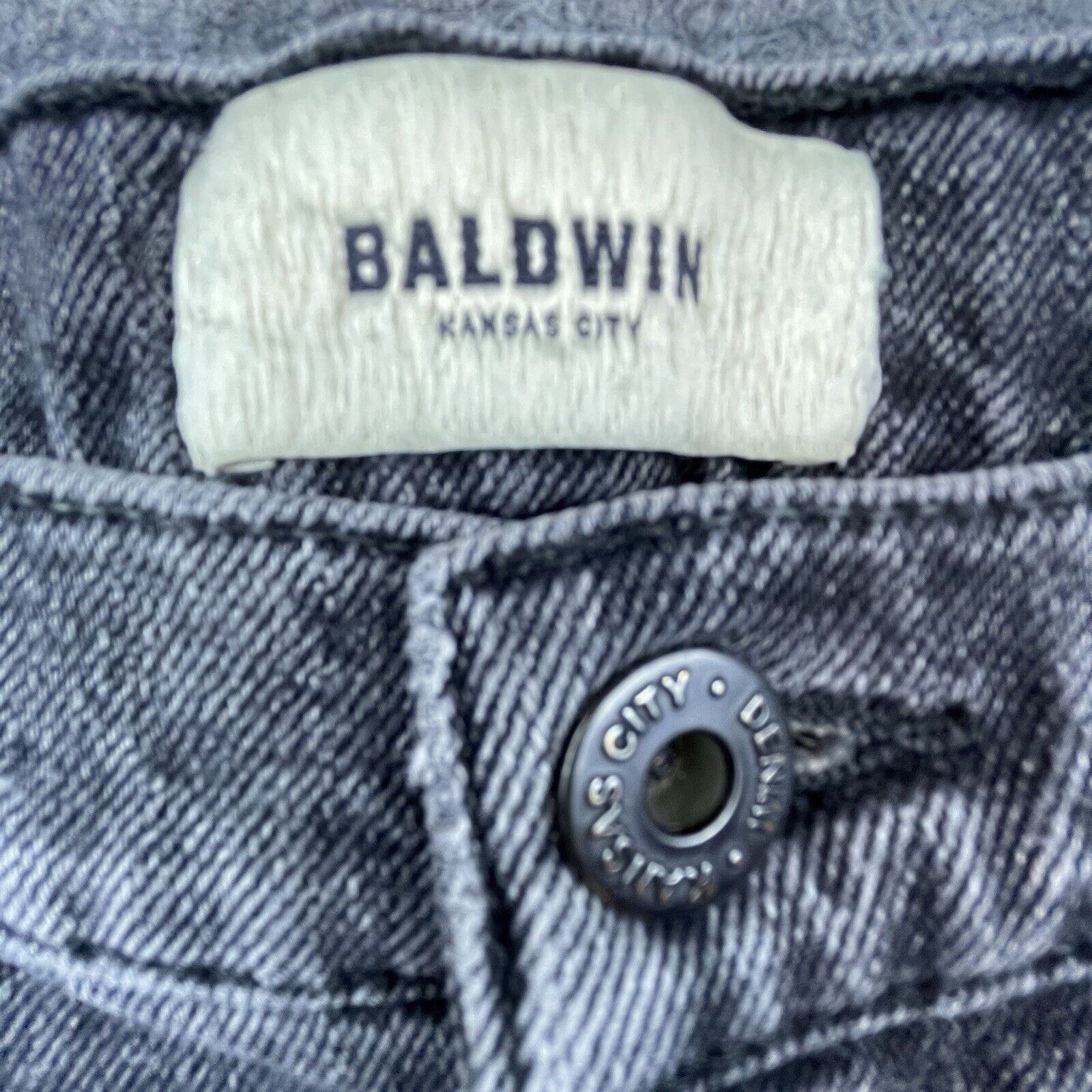 Baldwin Baldwin Kansas City Jeans Womens 31 Black Lola Straight USA Size 31" - 3 Thumbnail