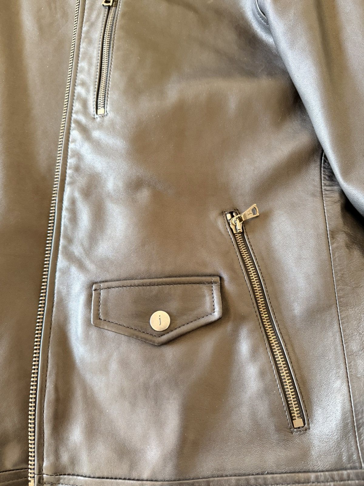 John Varvatos John Varvatos York Leather Jacket Size US L / EU 52-54 / 3 - 5 Thumbnail