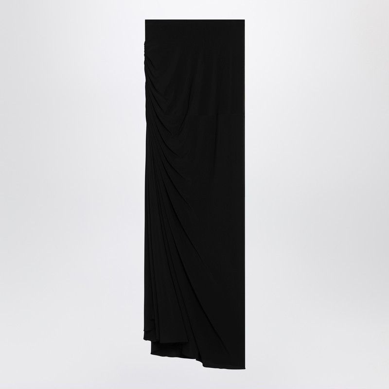 Alaia Alaia Long Draped Black Skirt In Jersey Size 27" / US 4 / IT 40 - 1 Thumbnail