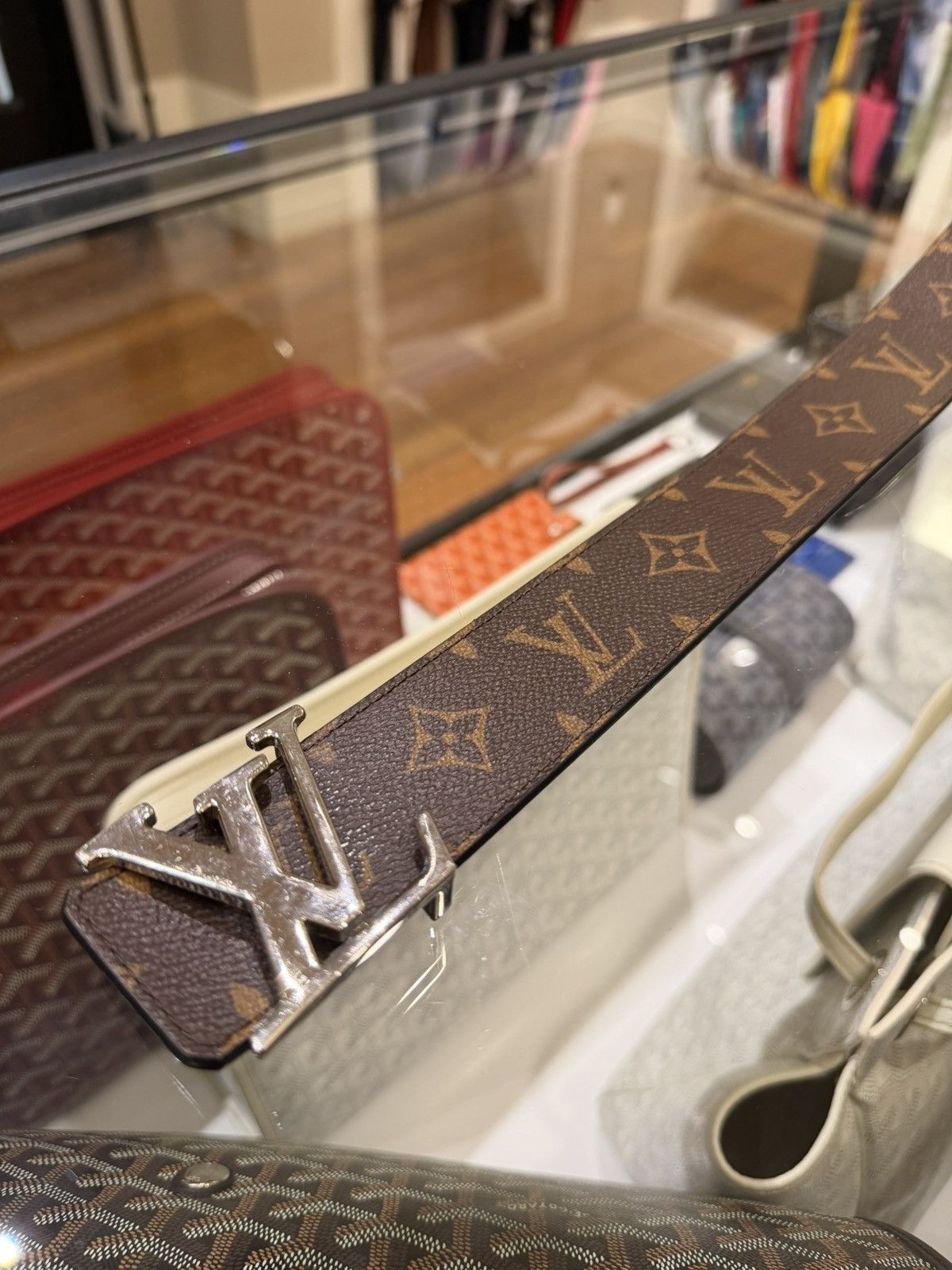 Louis Vuitton Louis Vuitton Reversible Monogram Belt - Silver LV Size 38 - 3 Thumbnail