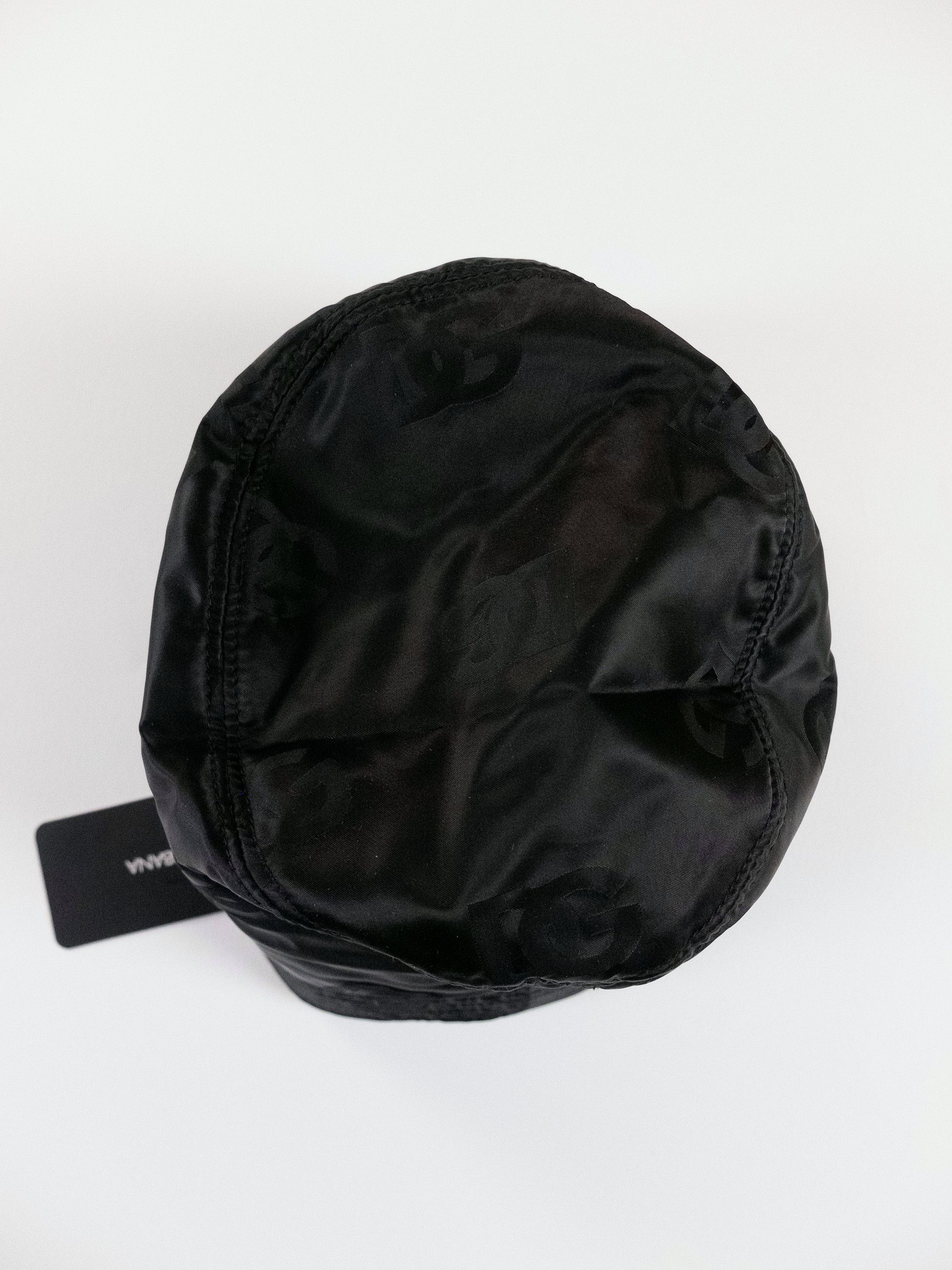 Dolce & Gabbana DOLCE & GABBANA black DG logo print nylon bucket hat Medium Size ONE SIZE - 4 Thumbnail