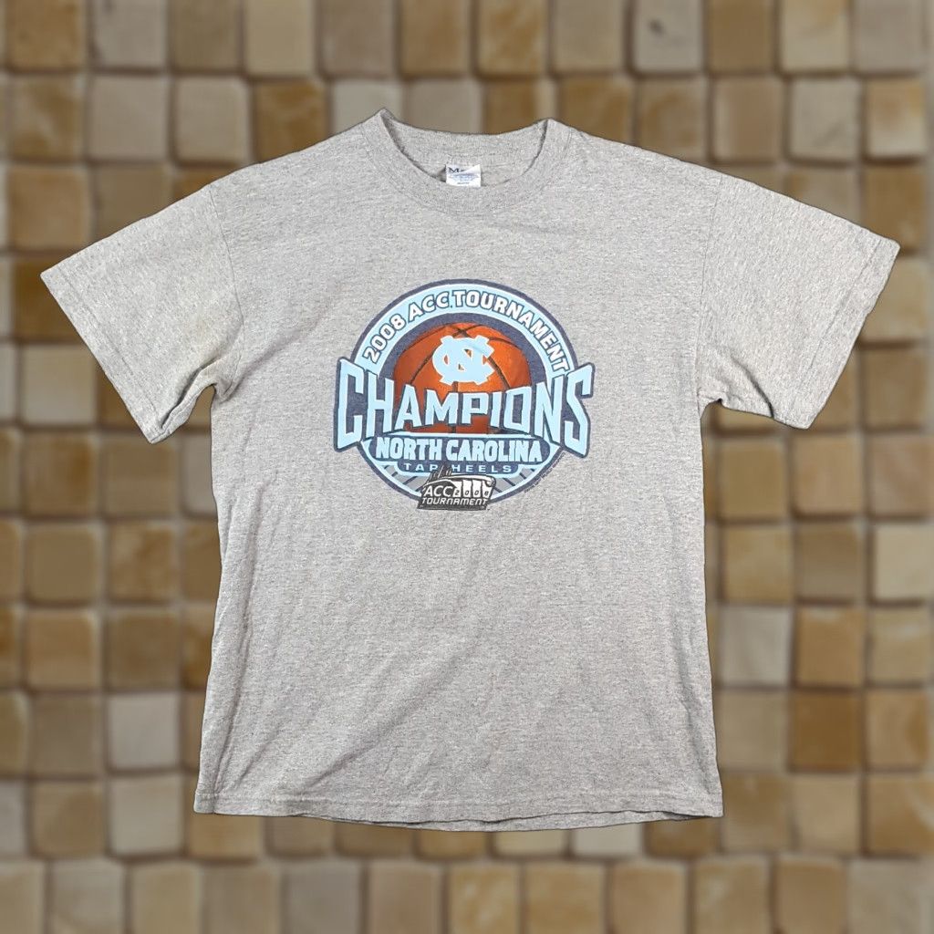 Vintage VINTAGE NCAA Basketball T-Shirt Men Medium Gray 2008 NC State ACC Champions Retro College Sports Y2K Size US M / EU 48-50 / 2 - 1 Thumbnail