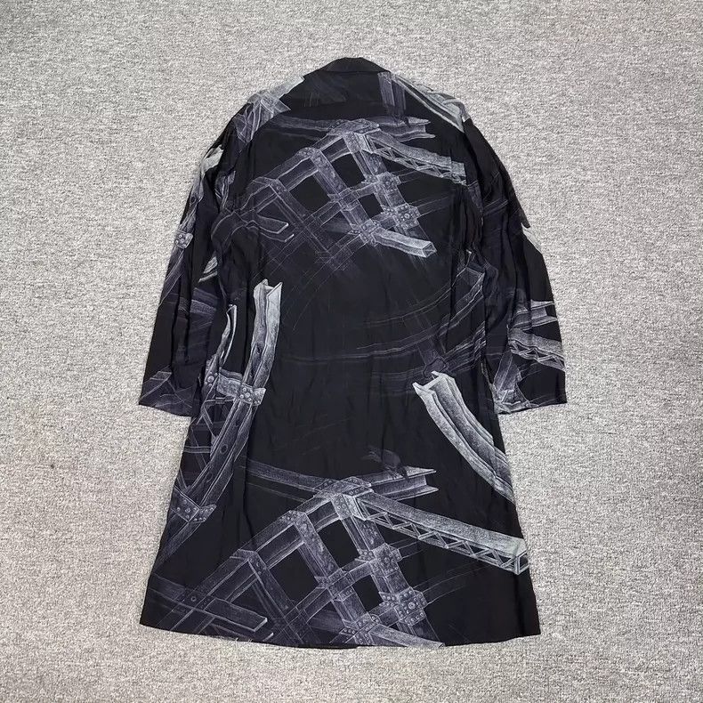 Yohji Yamamoto Yohji Yamamoto Yohji Yamamoto Long Shirt in Black Design Size US M / EU 48-50 / 2 - 2 Thumbnail