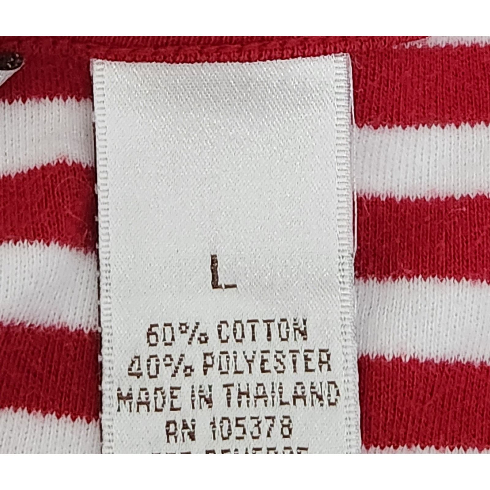 Other Draper's & Damon's Red White Striped Top Large Lightweight Size L / US 10 / IT 46 - 5 Thumbnail