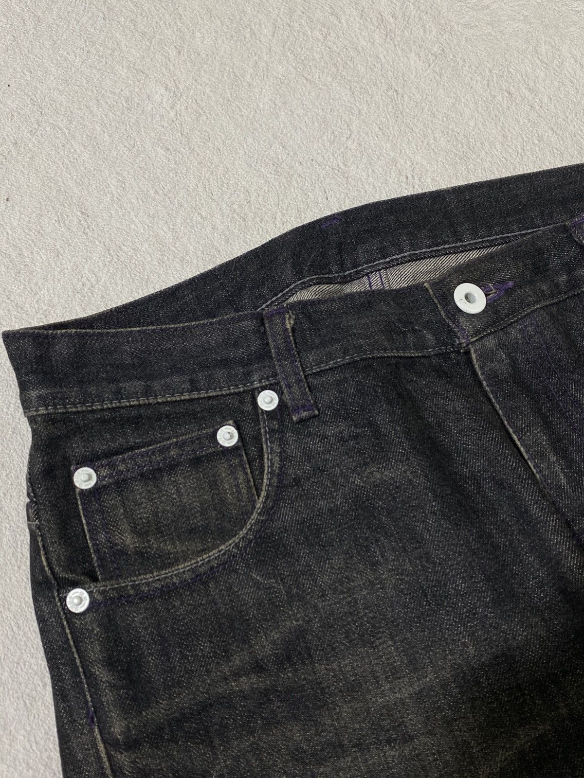 Neighborhood SICK 💸Neighborhood 03 Wash Black Selvedge Jeans Size US 31 - 4 Thumbnail