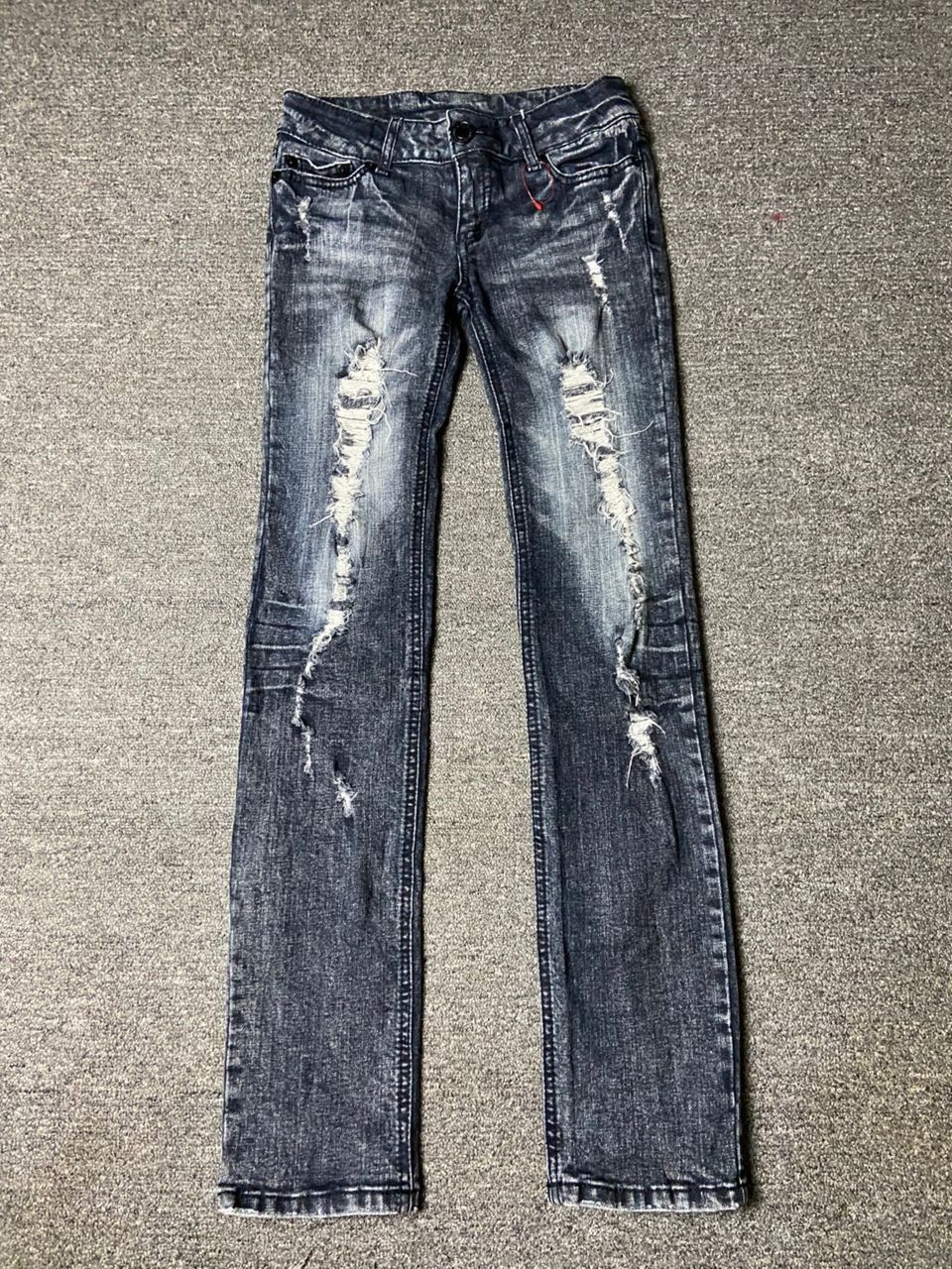 Japanese Brand Witty & Pitty Brand Distressed Ripped Jeans (158) Size US 26 / EU 42 - 1 Thumbnail