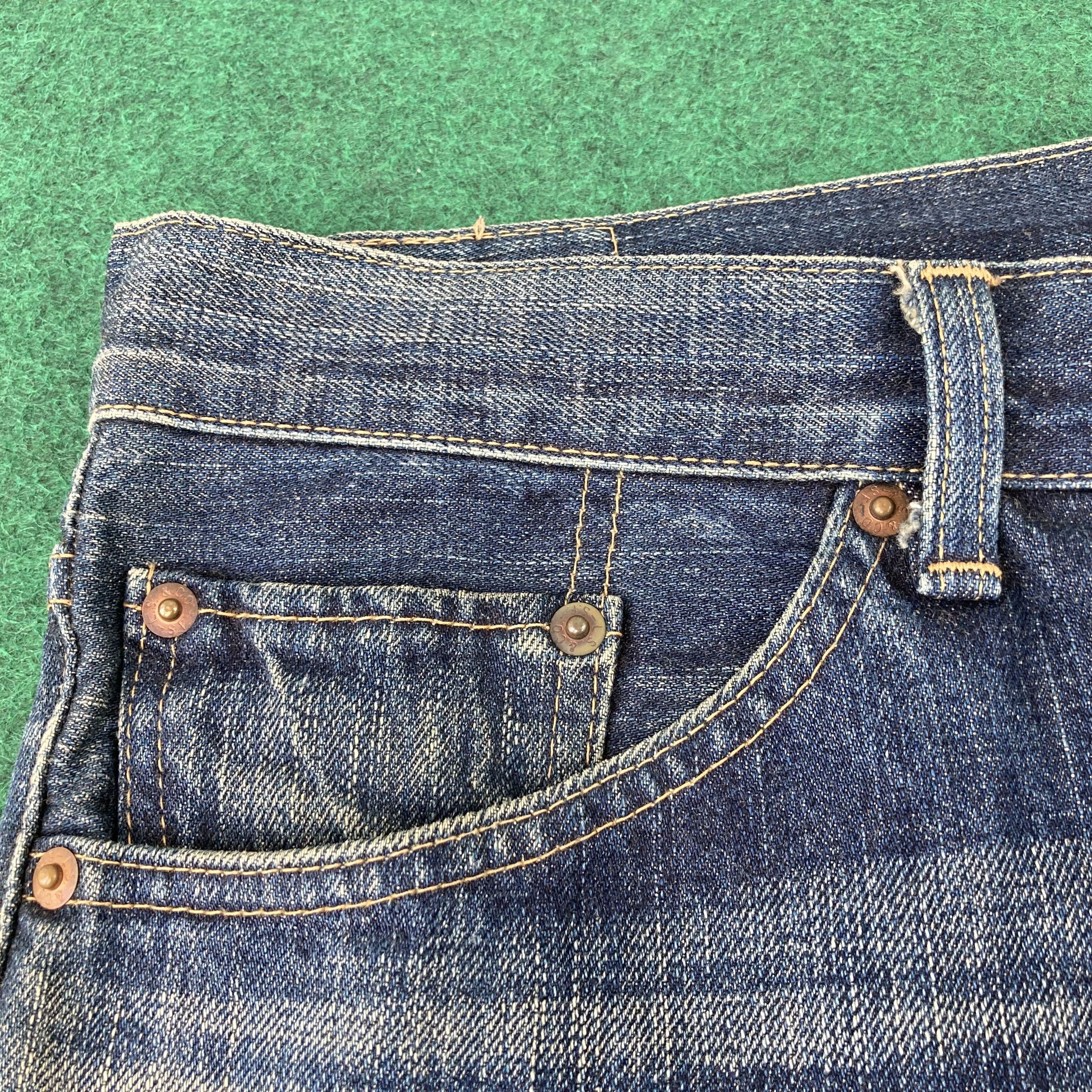 Levi's × Vintage 32x30.5 Vtg Levis 517 Denim Bootcut Faded Punk Grunge Jeans Size US 32 / EU 48 - 7 Thumbnail