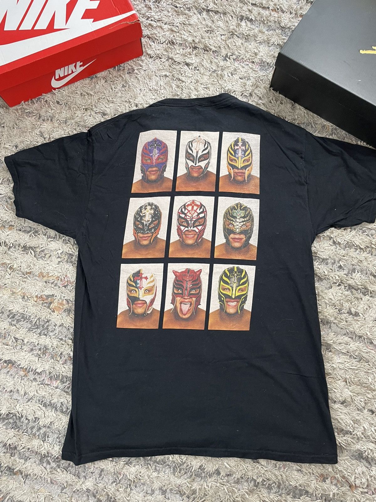 Vintage × WWE Vintage WWE Rey Mysterio 619 Faces T-Shirt Size US L / EU 52-54 / 3 - 3 Thumbnail