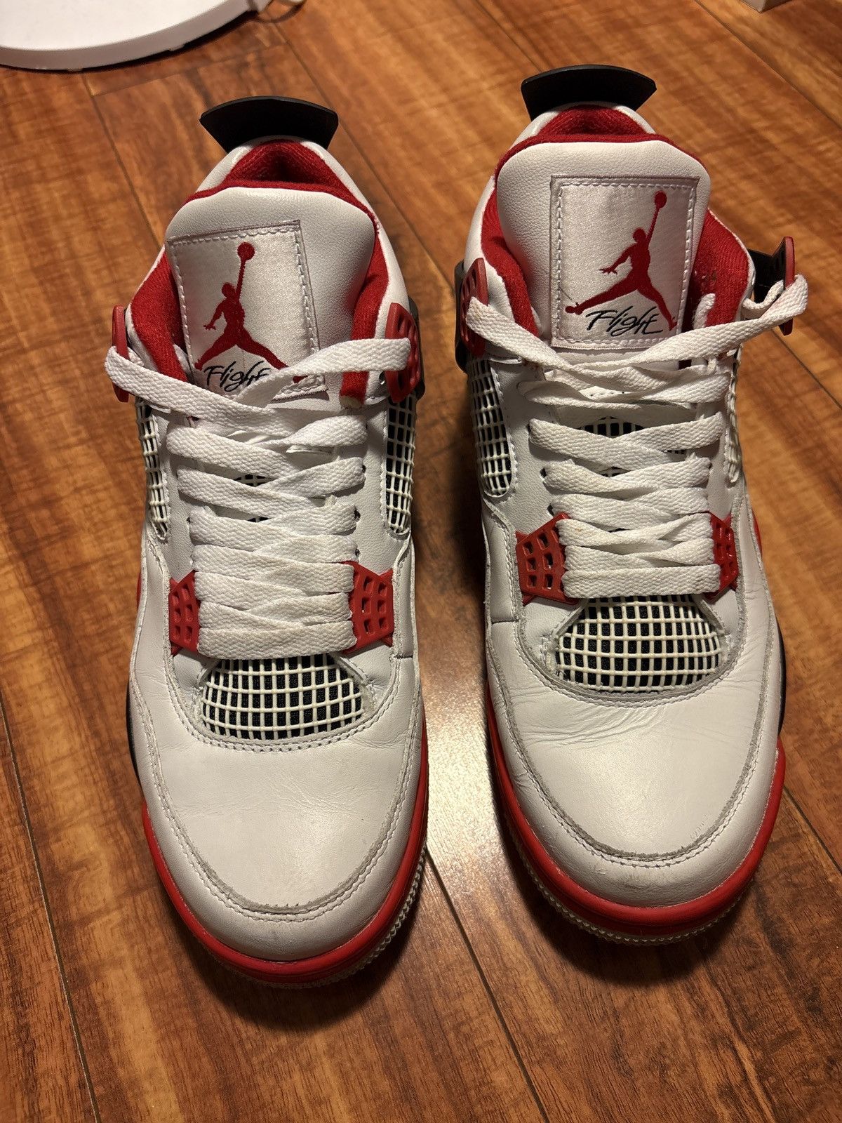 Jordan Brand Air Jordan 4 Retro Fire Red Size US 8.5 / EU 41-42 - 3 Thumbnail