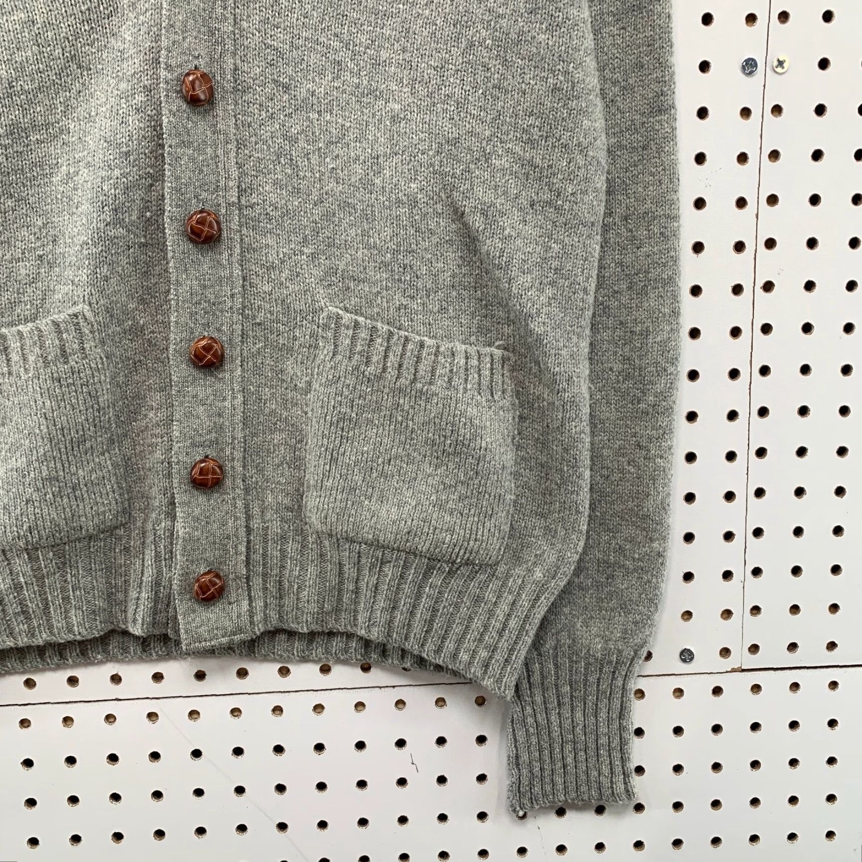 Camel VINTAGE Lord Jeff Wool Cardigan Sweater Mens Medium Gray Camel Hair Made USA Size US M / EU 48-50 / 2 - 7 Thumbnail