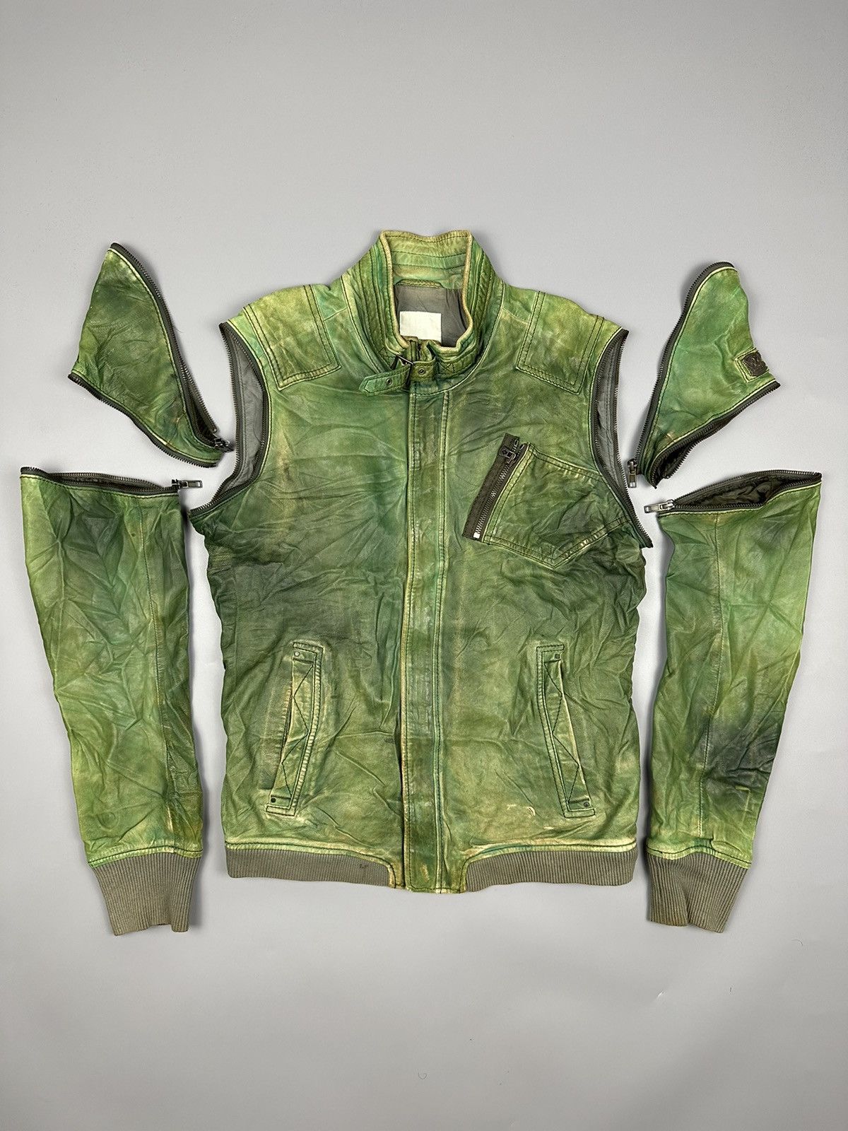 Diesel 🔥Very Rare🔥Vintage Diesel Leather Jacket Size US M / EU 48-50 / 2 - 12 Thumbnail