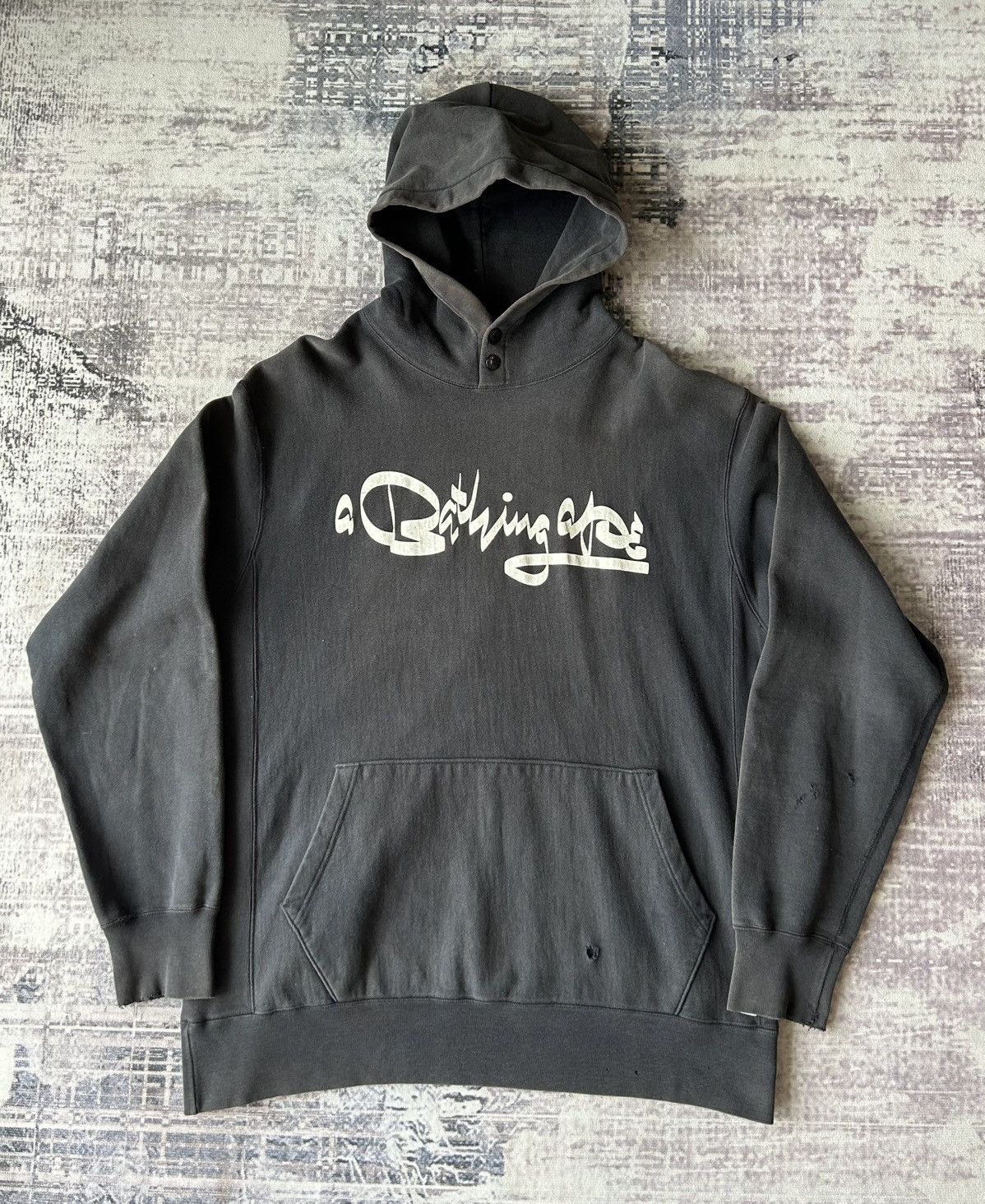 Bape × Futura Bape Futura Distressed Hoodie Size US L / EU 52-54 / 3 - 1 Thumbnail