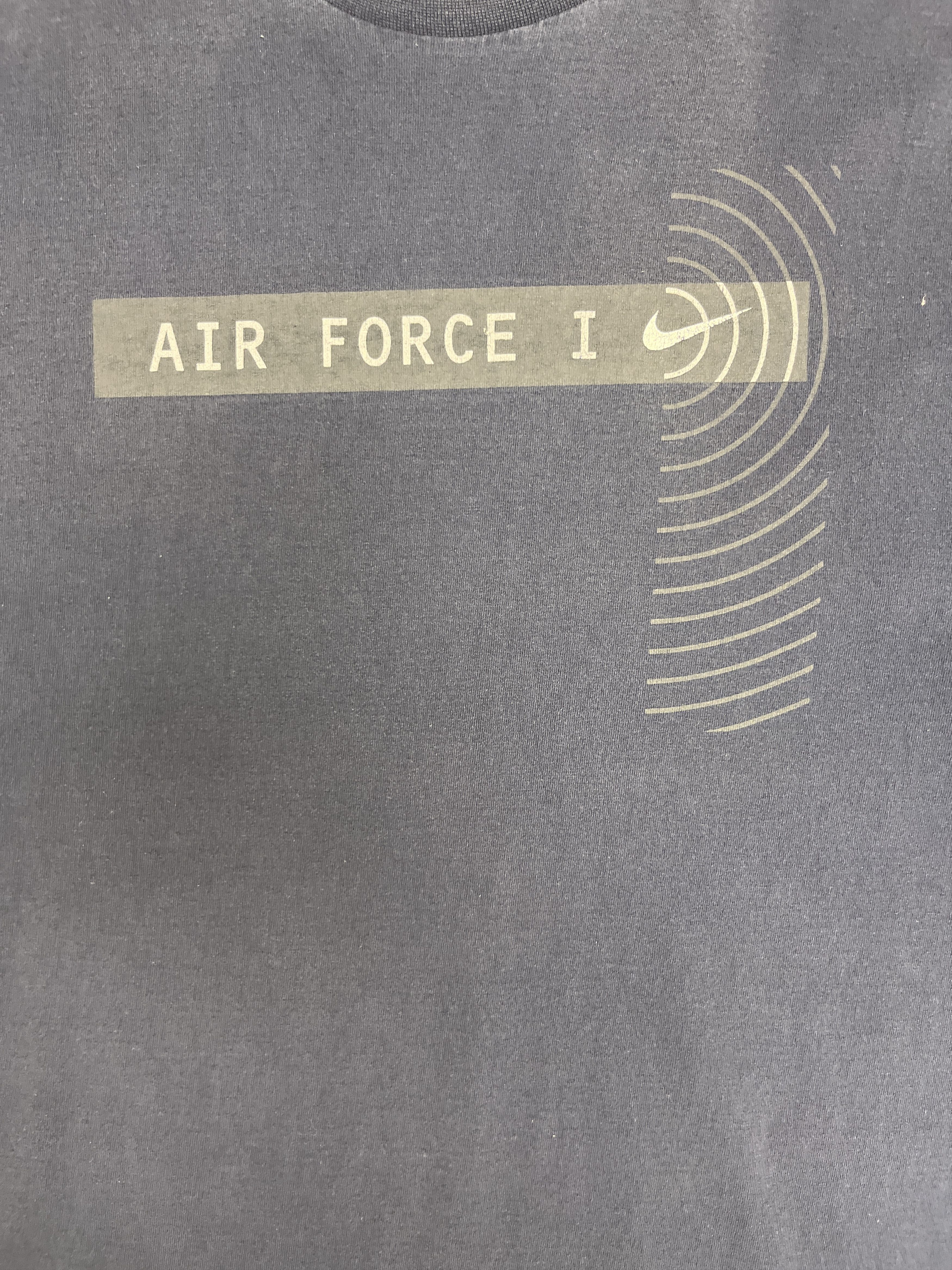 Nike × Vintage Nike Air Force I Vintage Blue T-Shirt Tee Size US L / EU 52-54 / 3 - 2 Thumbnail