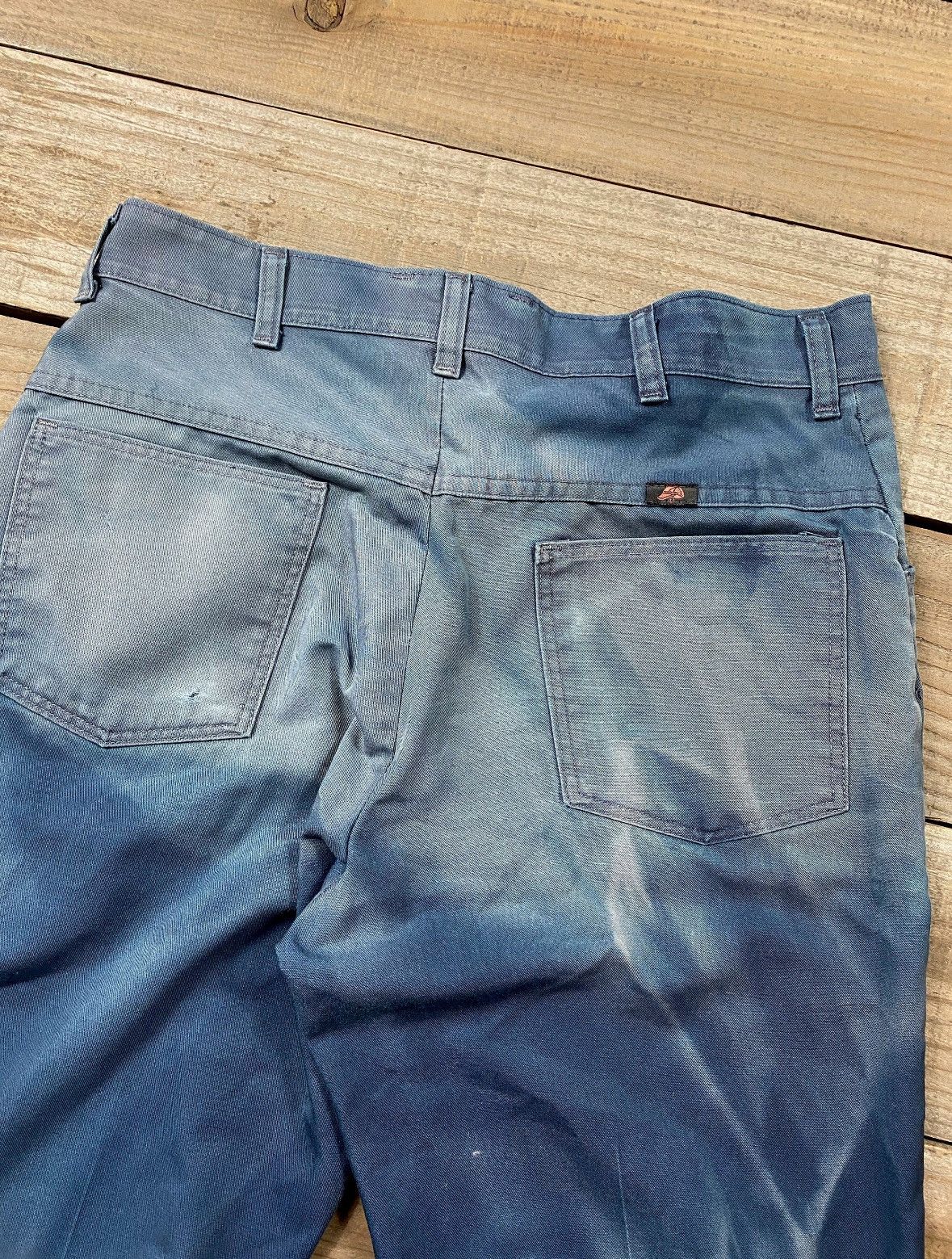 Vintage Sunfaded Indigo Work Pants – Surreal Patina, Size 30 Size US 31 - 7 Thumbnail