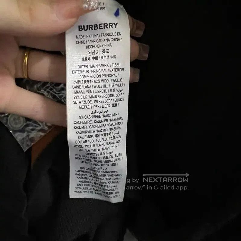 Burberry Burberry Women's Black Wool Cardigan. Size XXS / US 00 / IT 34 - 4 Thumbnail
