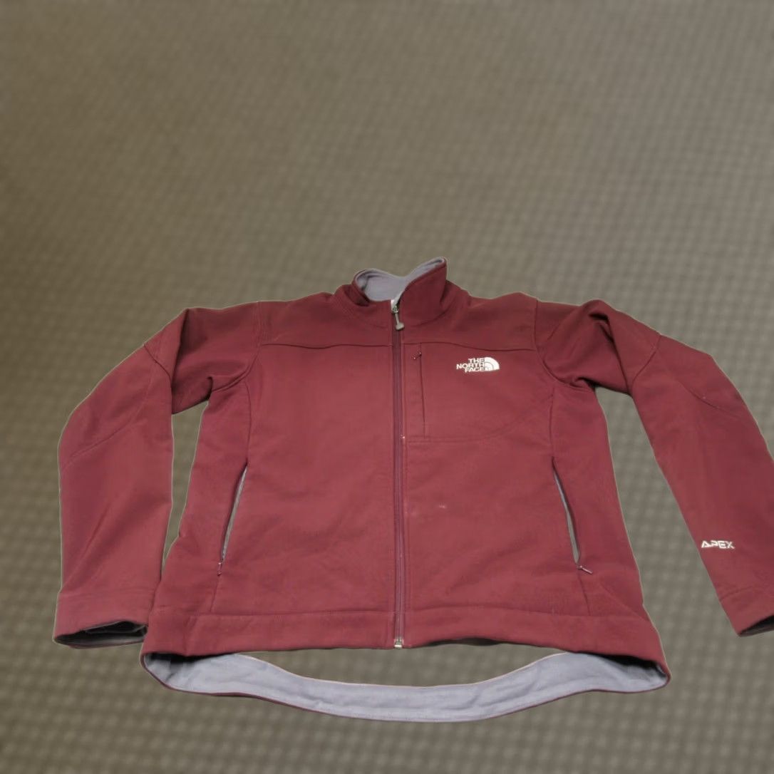 The North Face VINTAGE North Face Apex Bionic Jacket Women Medium Burgundy Softshell Zip Rain Wind Hike Size M / US 6-8 / IT 42-44 - 1 Thumbnail
