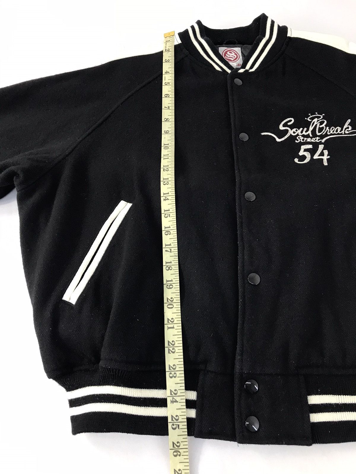 Japanese Brand Vtg Soul Break Street 54 Varsity Jacket Wool Snap Button Up Size US L / EU 52-54 / 3 - 12 Thumbnail