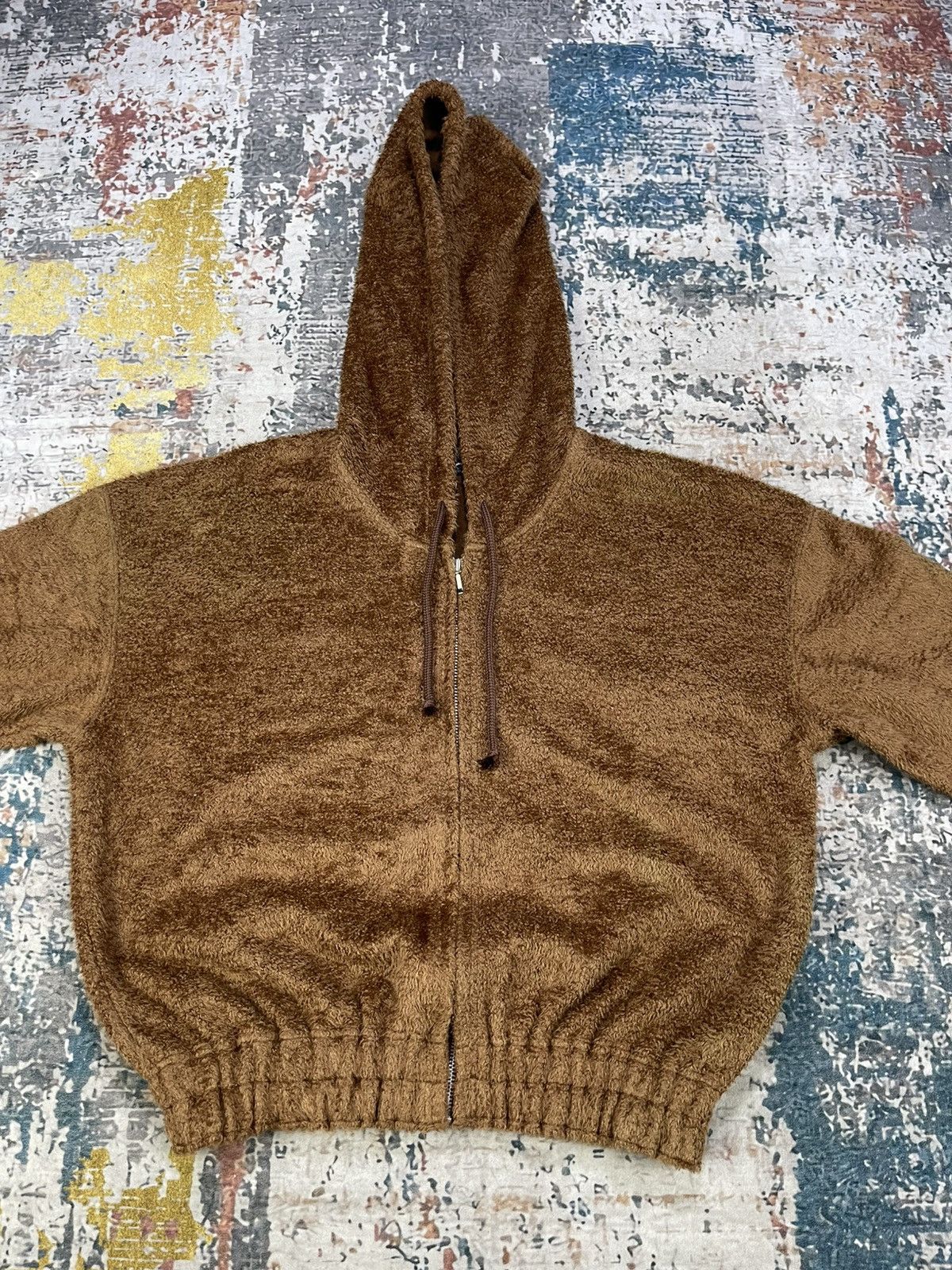 Cerruti 1881 Nino Cerruti Cropped Hoodie Teddy Jacket Size ONE SIZE - 2 Thumbnail