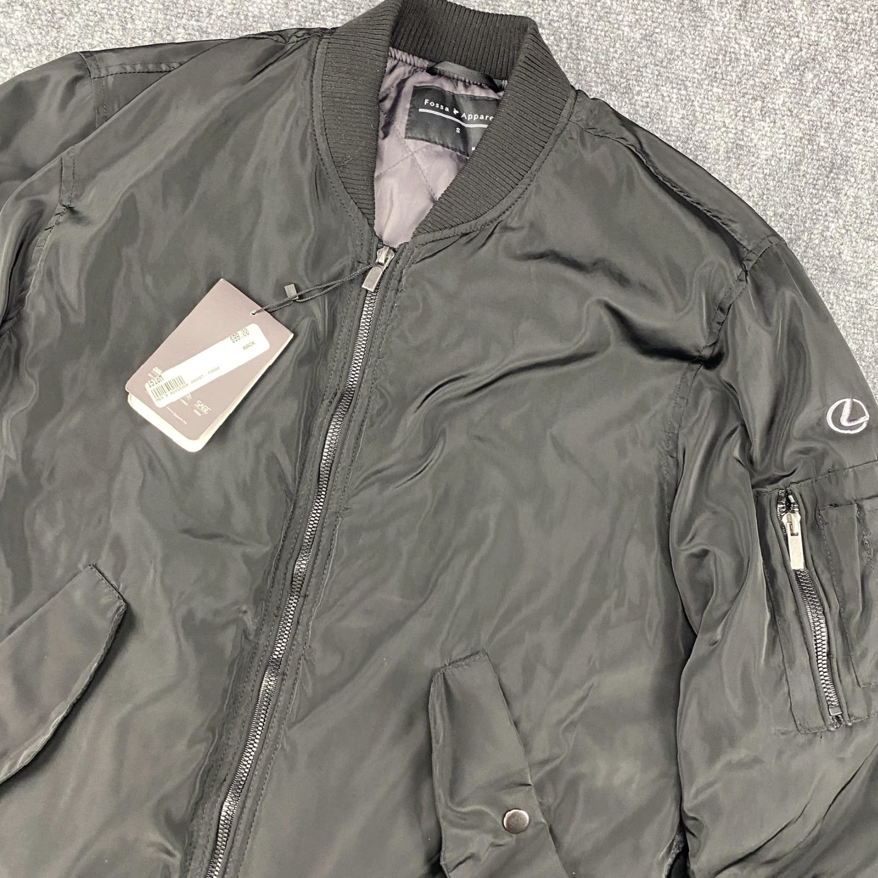 Vintage Fossa Apparel Wingover Bomber Jacket Mens Small Black Lexus Logo Full Zip 1518 Size US S / EU 44-46 / 1 - 2 Thumbnail
