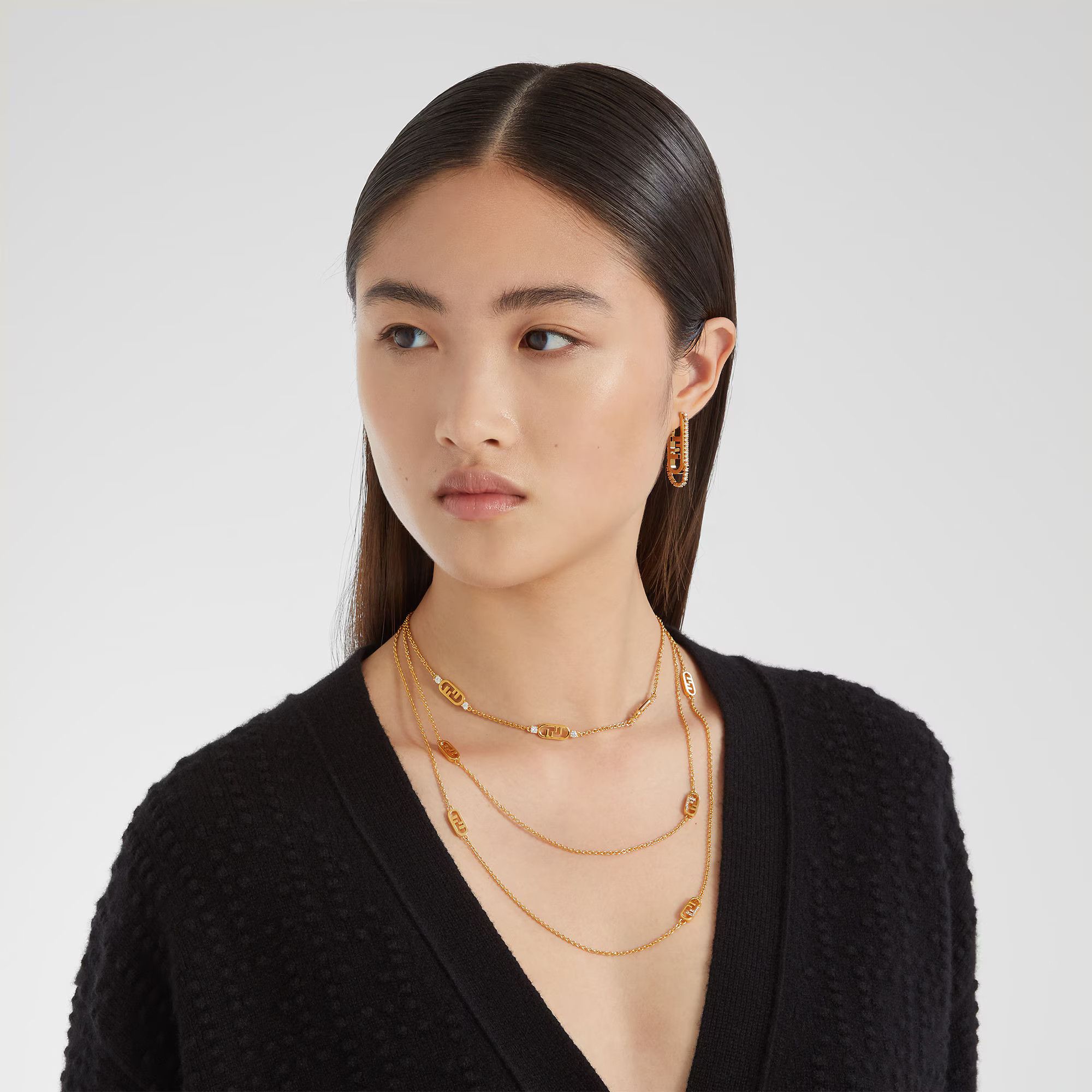 Fendi o1loc1c1225 Size: OS/Necklace in Golden Size ONE SIZE - 3 Thumbnail