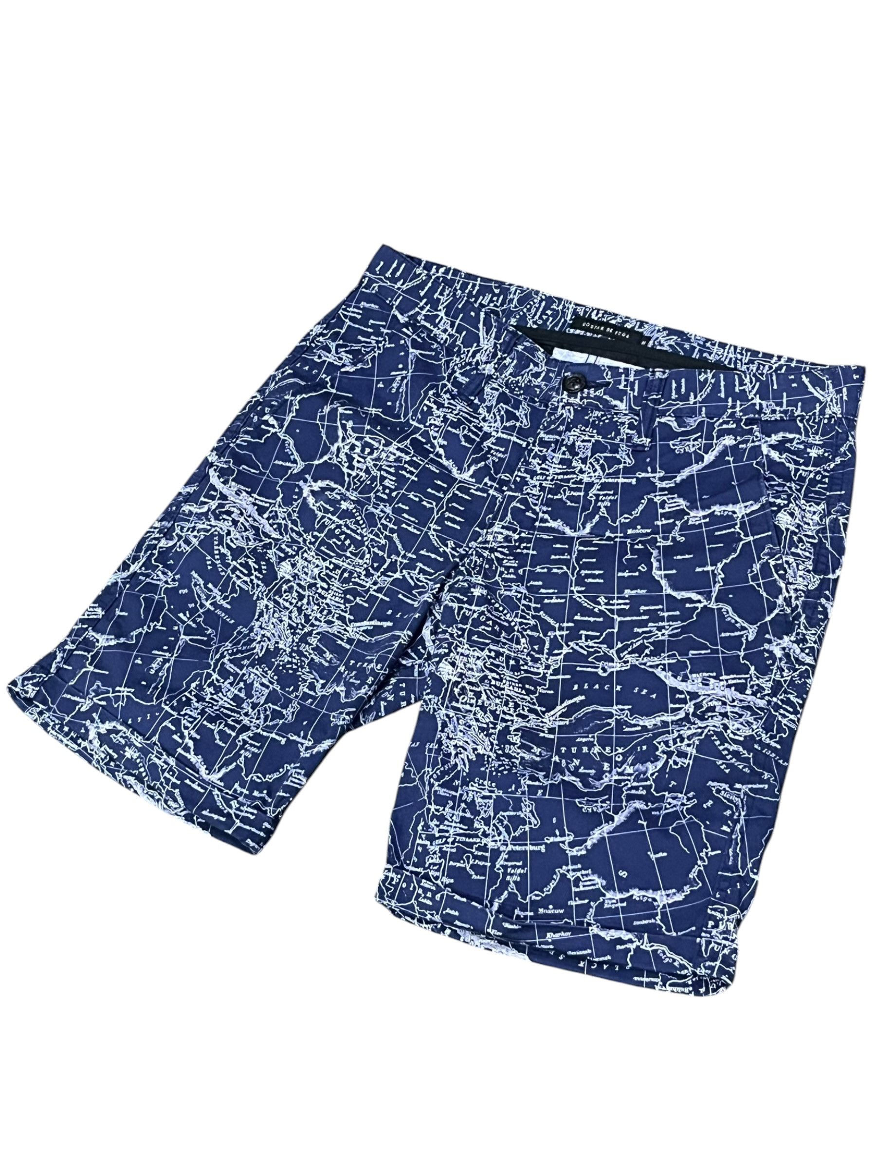 GOSTAR DE FUGA Gostar De Fuga Map Print Shorts Archive Japan Hype 30“ Size US 30 / EU 46 - 5 Thumbnail