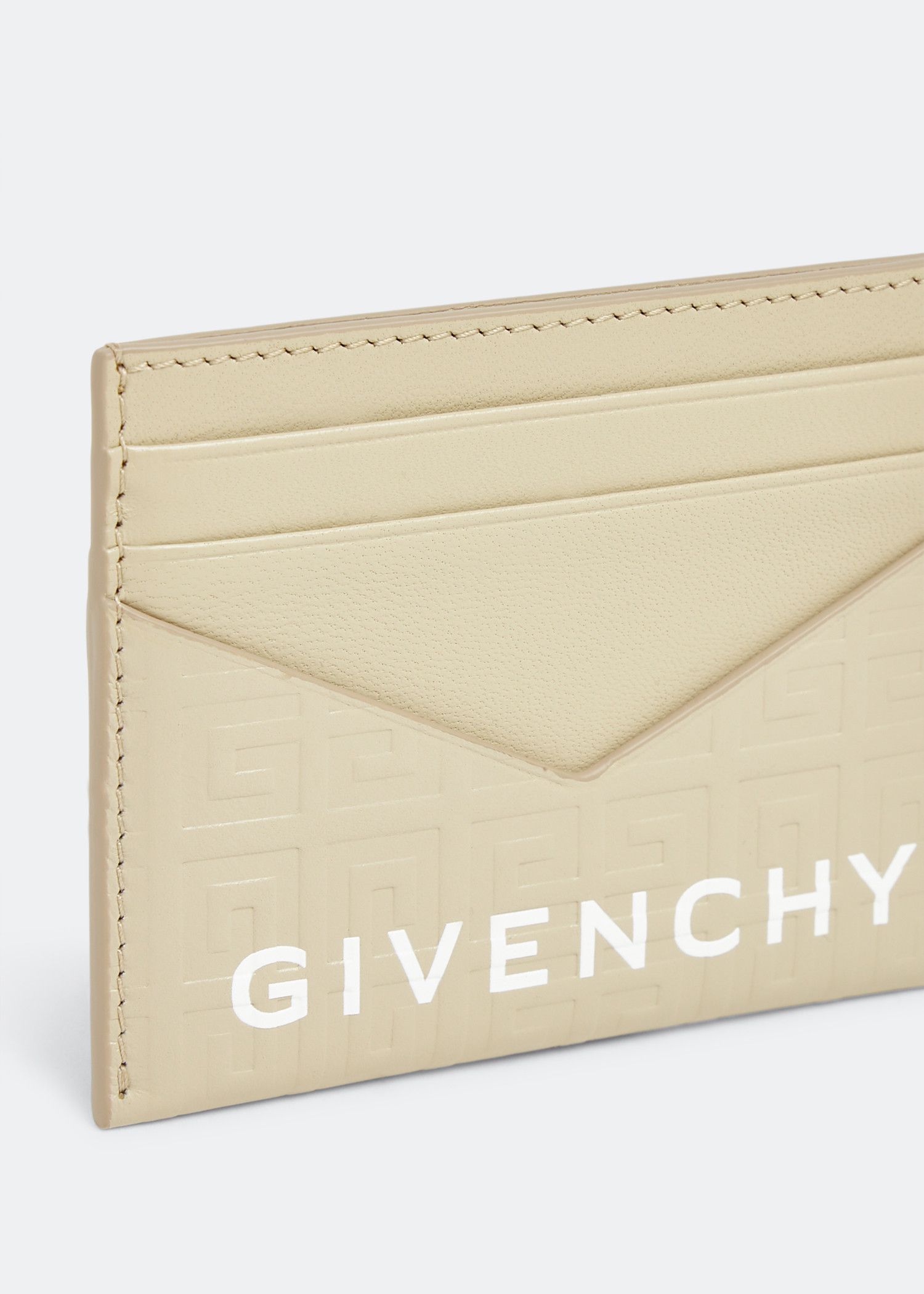 Givenchy o1srvl11e1124 Size: OS / G Cut Card Holder in Beige Size ONE SIZE - 2 Thumbnail