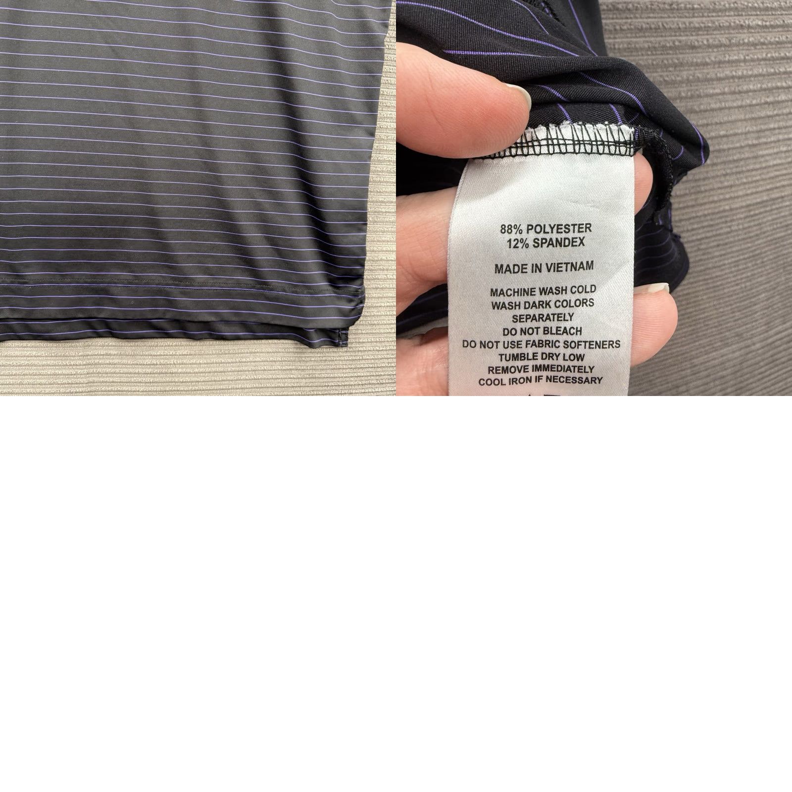 Footjoy FootJoy Polo Shirt Men L Multicolor Striped Polyester Spandex Golf Performance Shirt Size US L / EU 52-54 / 3 - 8 Thumbnail