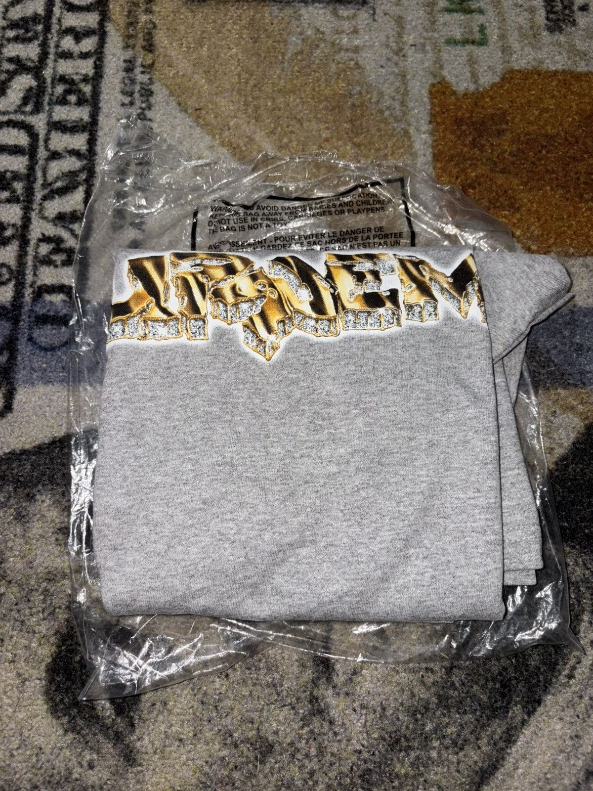 Supreme Diamond Tee Heather Grey