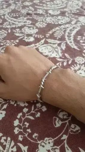 Other Silver Color Thorns Bangle Bracelet Size ONE SIZE - 3 Thumbnail