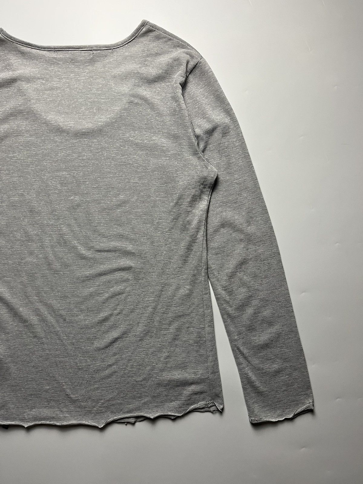 5351 POUR LES HOMMES 5351 Pour Les HOMMES - Distressed Long Sleeve Shirt Size US L / EU 52-54 / 3 - 7 Thumbnail
