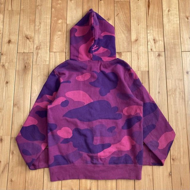 Bape BAPE Giant Purple Camo Full Zip Hoodie a bathing ape NIGO Size US M / EU 48-50 / 2 - 2 Thumbnail