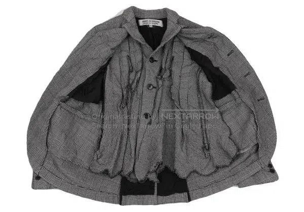 Comme des Garcons Comme Des Garcons Gray vintage houndstooth jacket top Size XS / US 0-2 / IT 36-38 - 8 Thumbnail