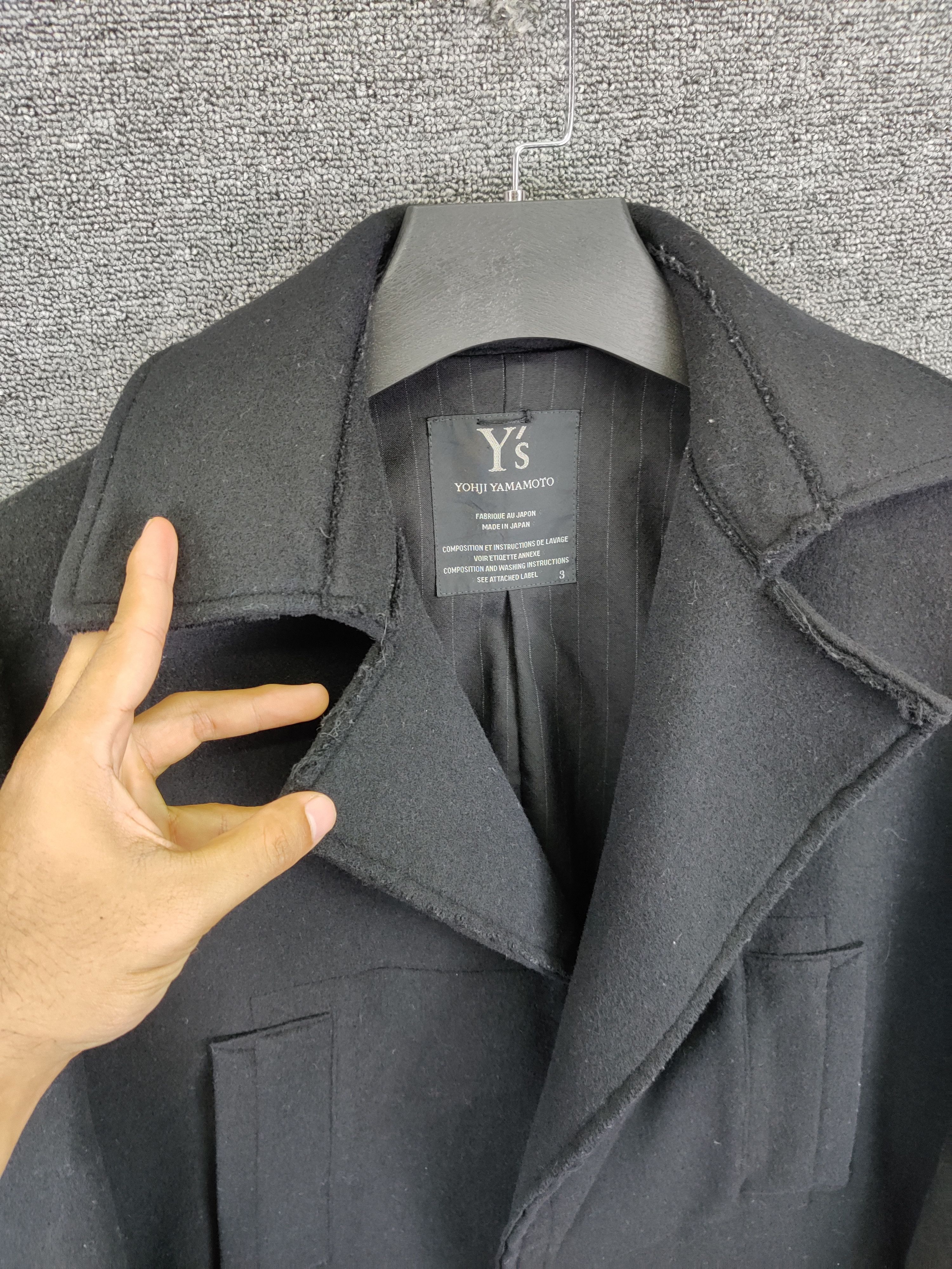 Yohji Yamamoto Nice ❗ Vintage Y's Yohji Yamamoto Wool French Coat Jacket Size US L / EU 52-54 / 3 - 11 Thumbnail