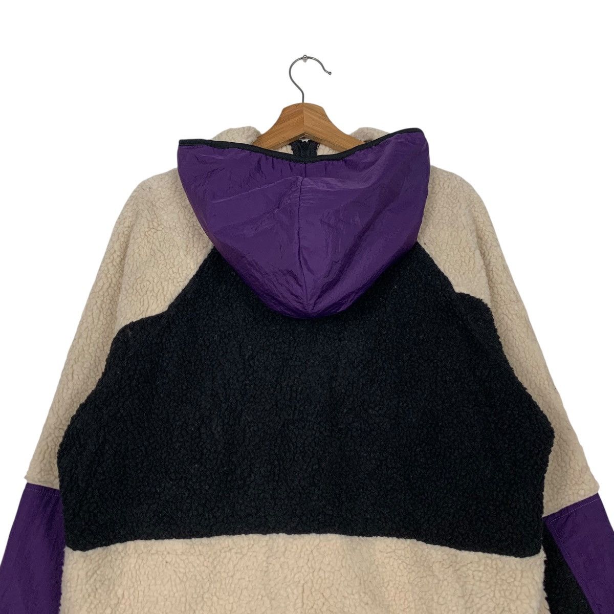 Japanese Brand NYLAUS Hybrid Zipper Hoodie Fleece Jacket #2385-C107 Size US L / EU 52-54 / 3 - 17 Thumbnail